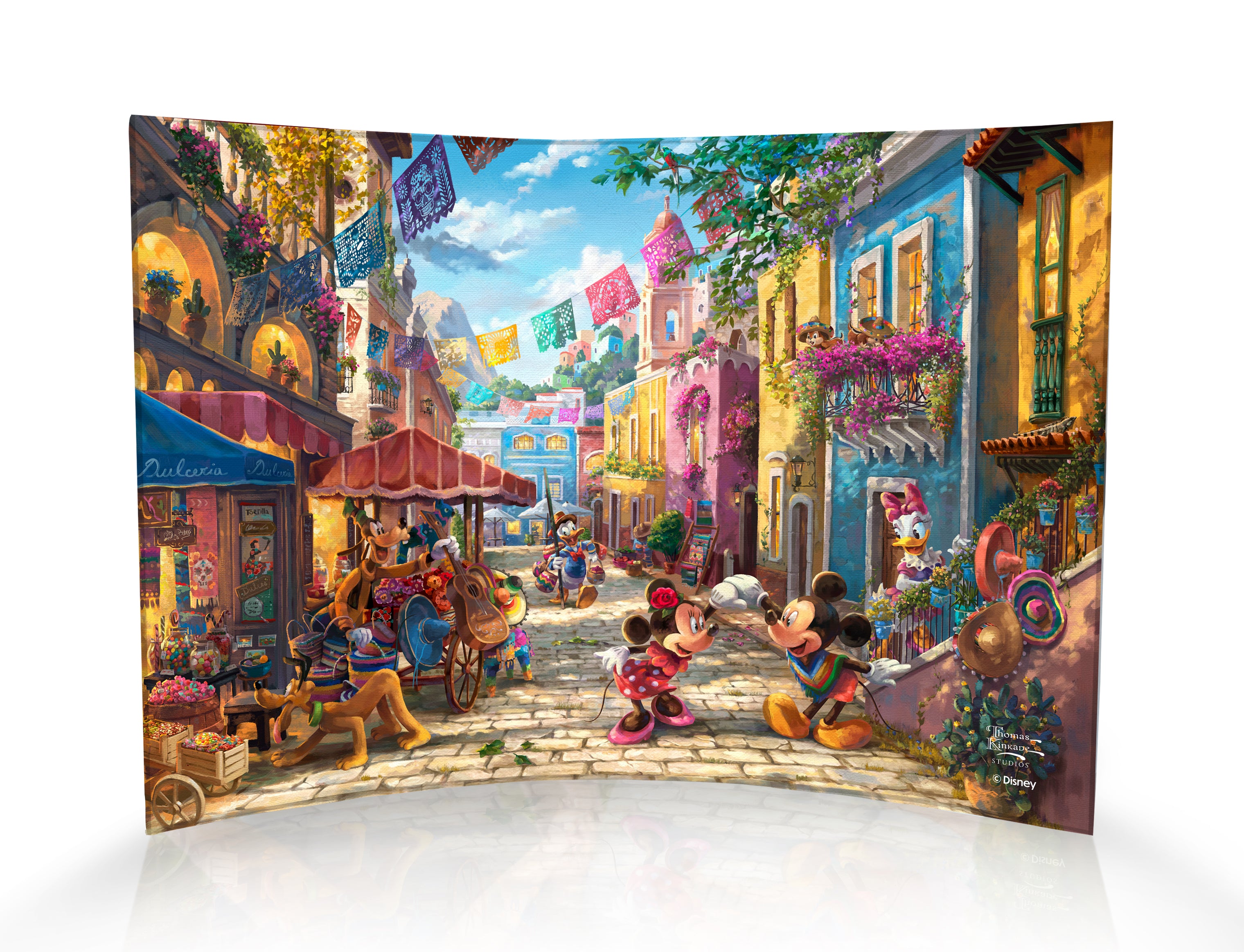 Disney (Mickey and Minnie in Mexico) 10 x 7 Curved Acrylic Print ACPU1007CUR691