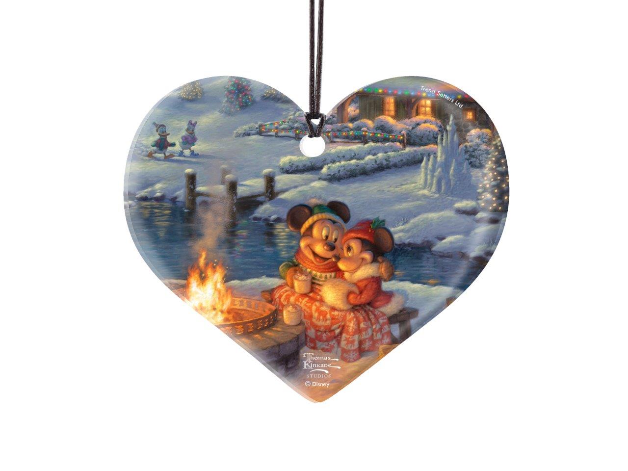 Disney (Mickey and Minnie Mouse - Christmas Lodge) Hanging Acrylic Print ACPHEART669