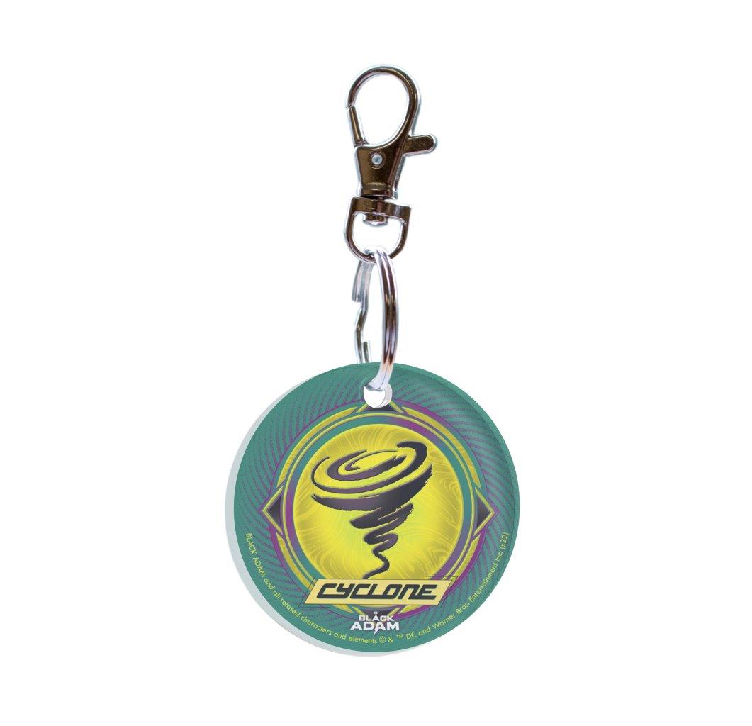 Black Adam (Cyclone Logo) Circle Shaped Acrylic Keychain Print ACPKRCIR722