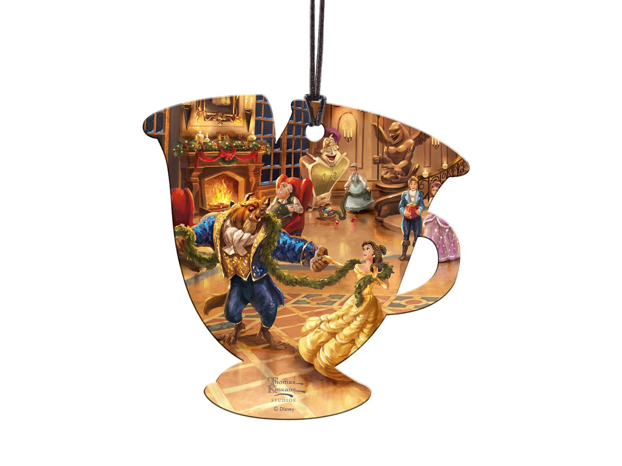 Disney (Beauty and the Beast - Christmas Celebration) Teacup  Hanging Acrylic Print ACPTEACUP800