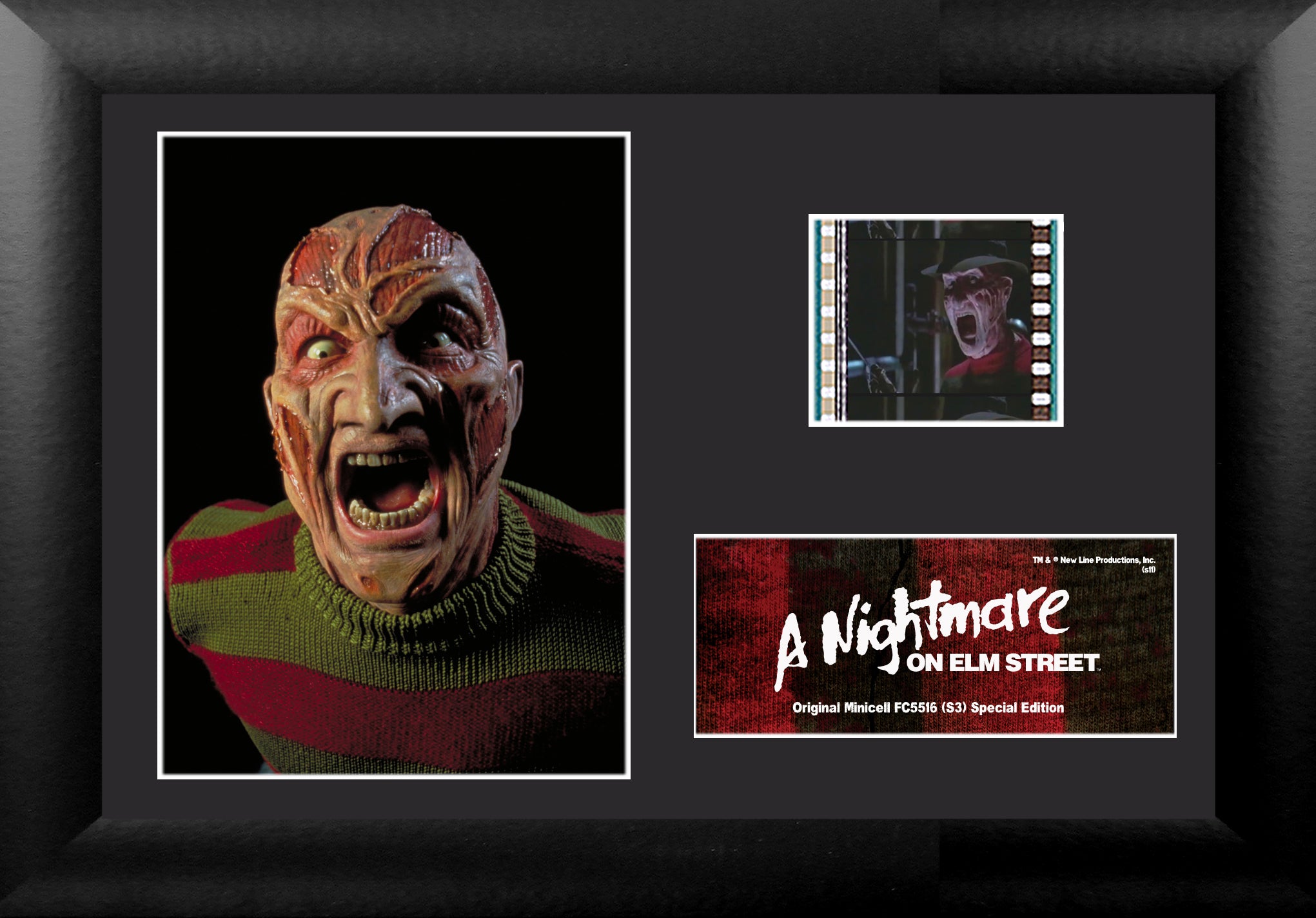 A Nightmare On Elm Street (Freddy Krueger) Minicell FilmCells Presentation with Easel Stand USFC5516