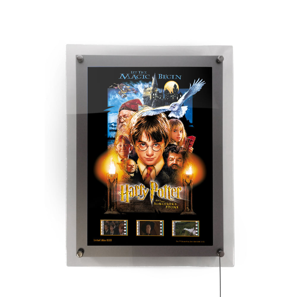 Harry Potter and the Sorcerers Stone (Official Movie Artwork) Limited Edition LightCell FilmCells Presentation with LED Frame LC0710017