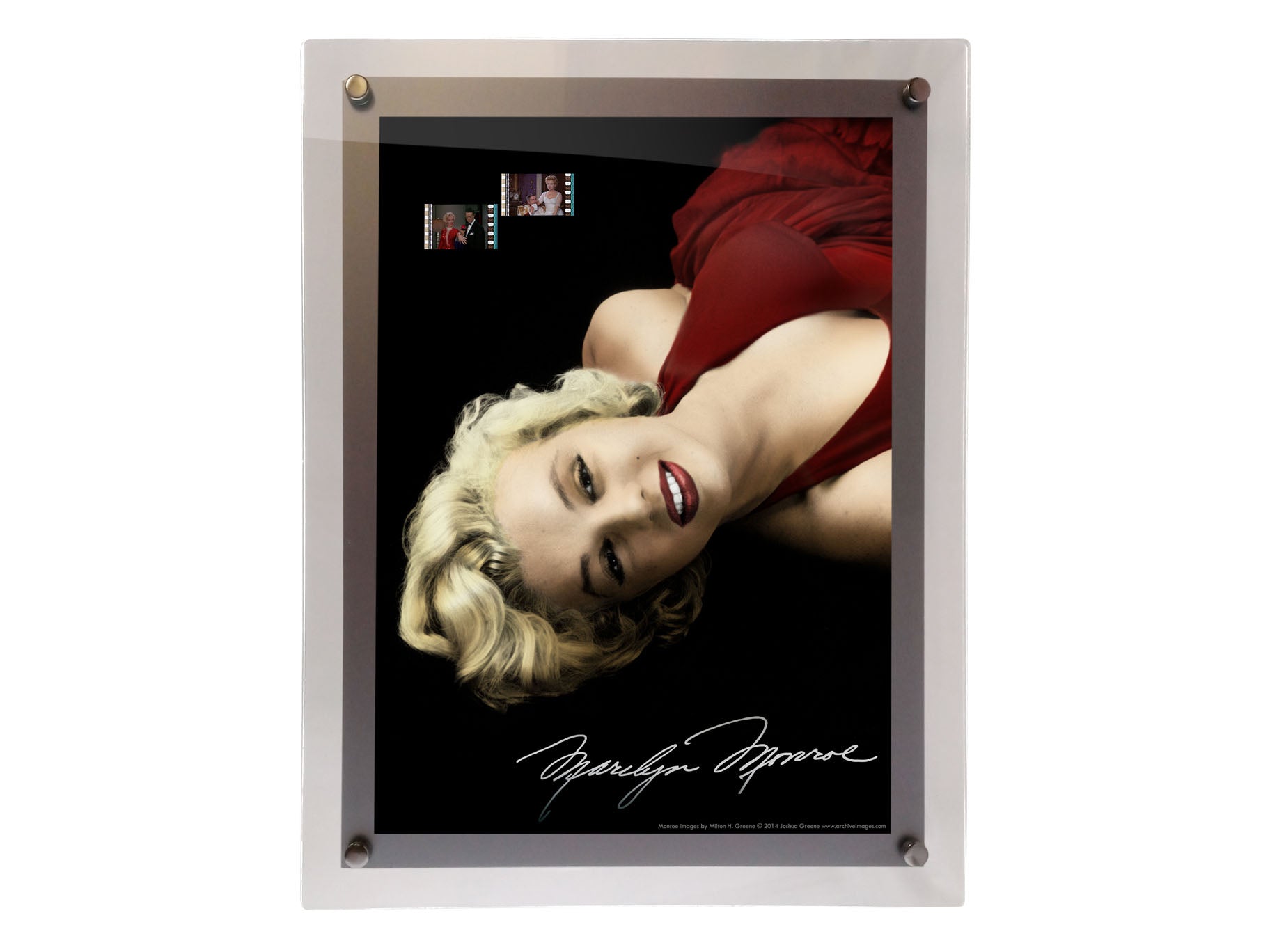 Marilyn Monroe (Red Dress) LightCell FilmCells Presentation with LED Frame LC10140006