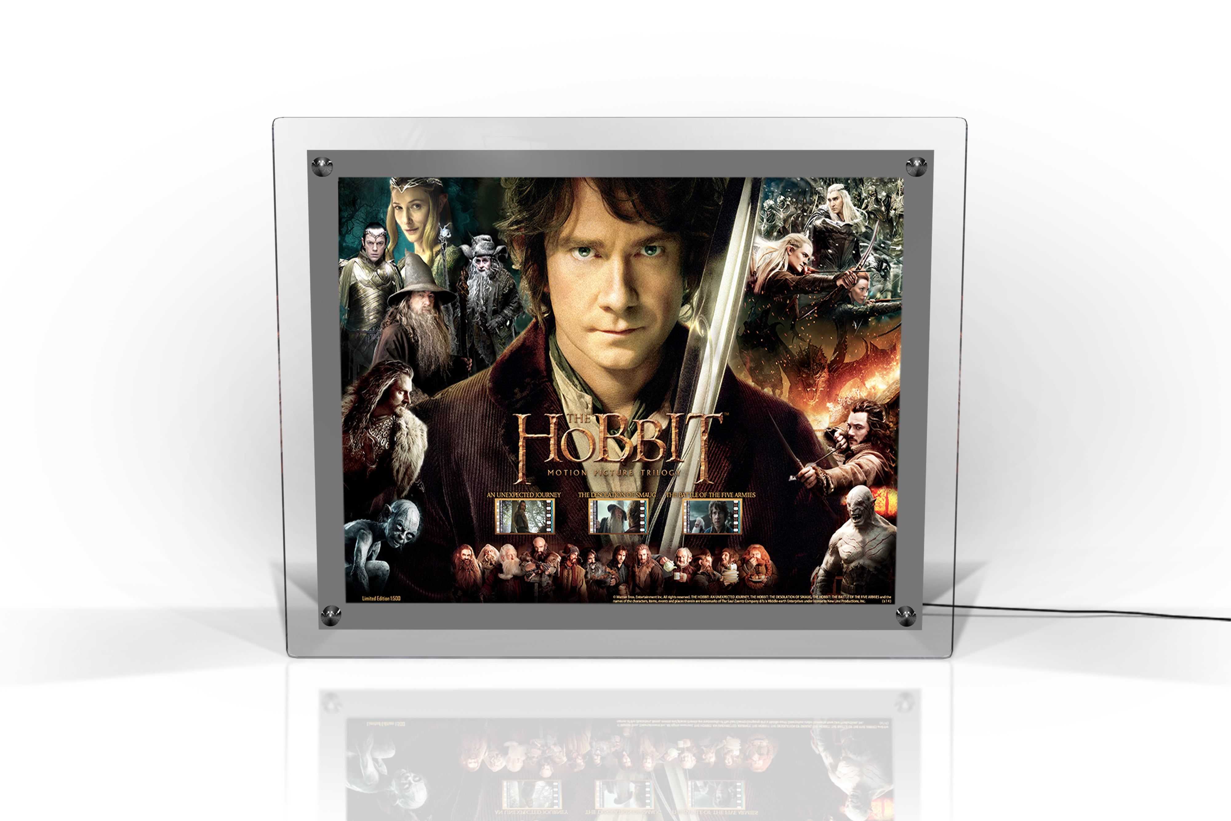 The Hobbit Trilogy (Trilogy Tribute) LightCell FilmCells Presentation with LED Frame LC1410014