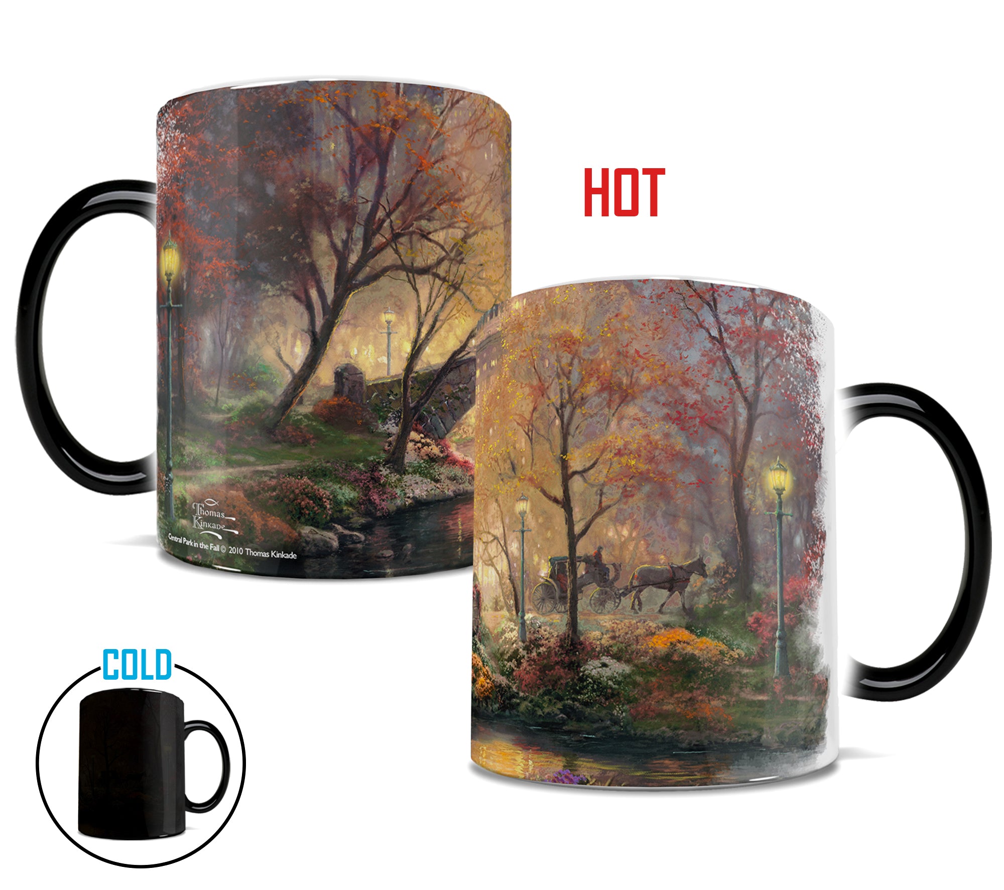 Thomas Kinkade (Central Park in the Fall) Morphing Mugs® Heat-Sensitive Mug MMUG042