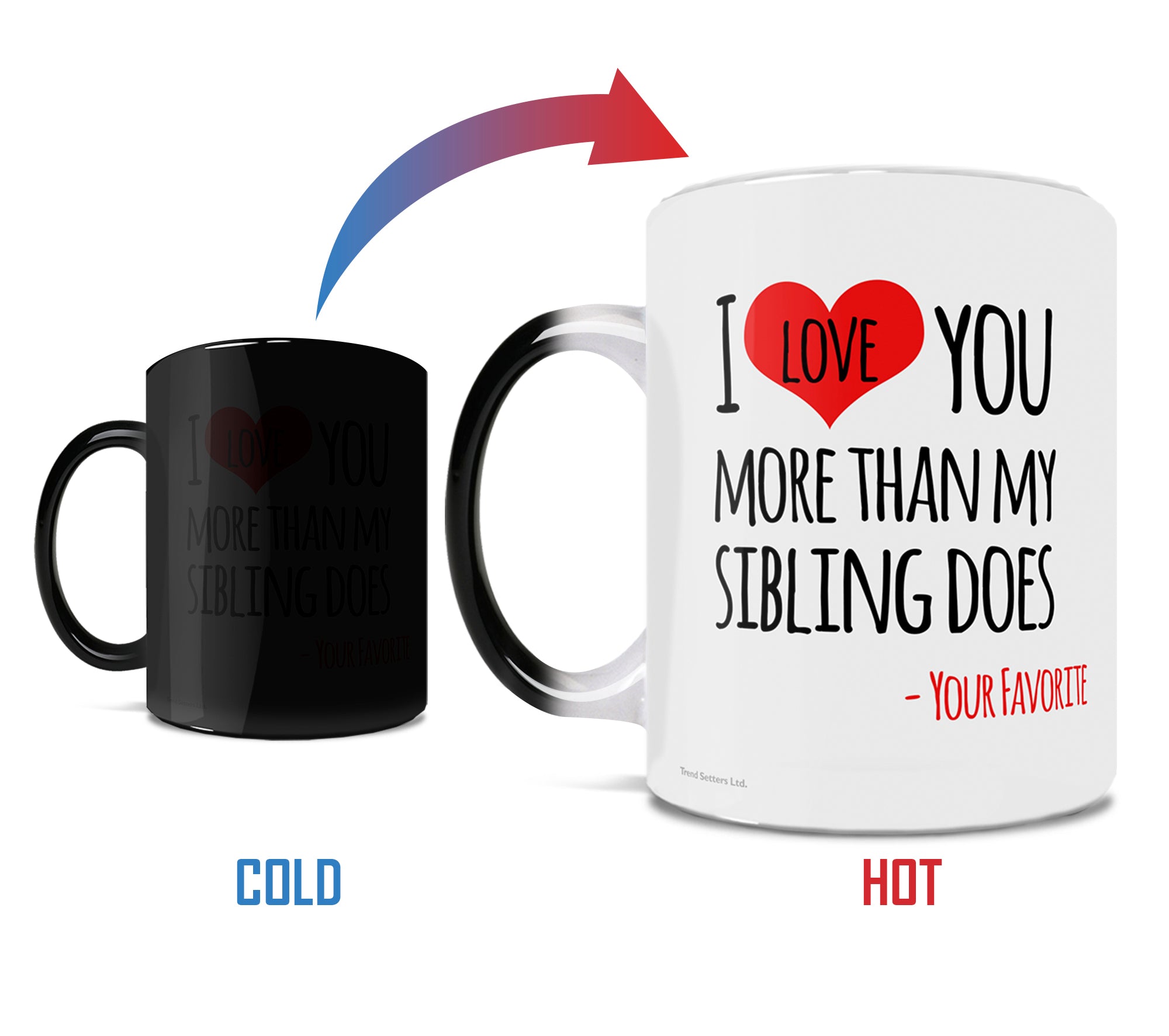 Parent Collection (I Love You More Than My Sibling Does) Morphing Mugs®  Heat-Sensitive Mug MMUG1161