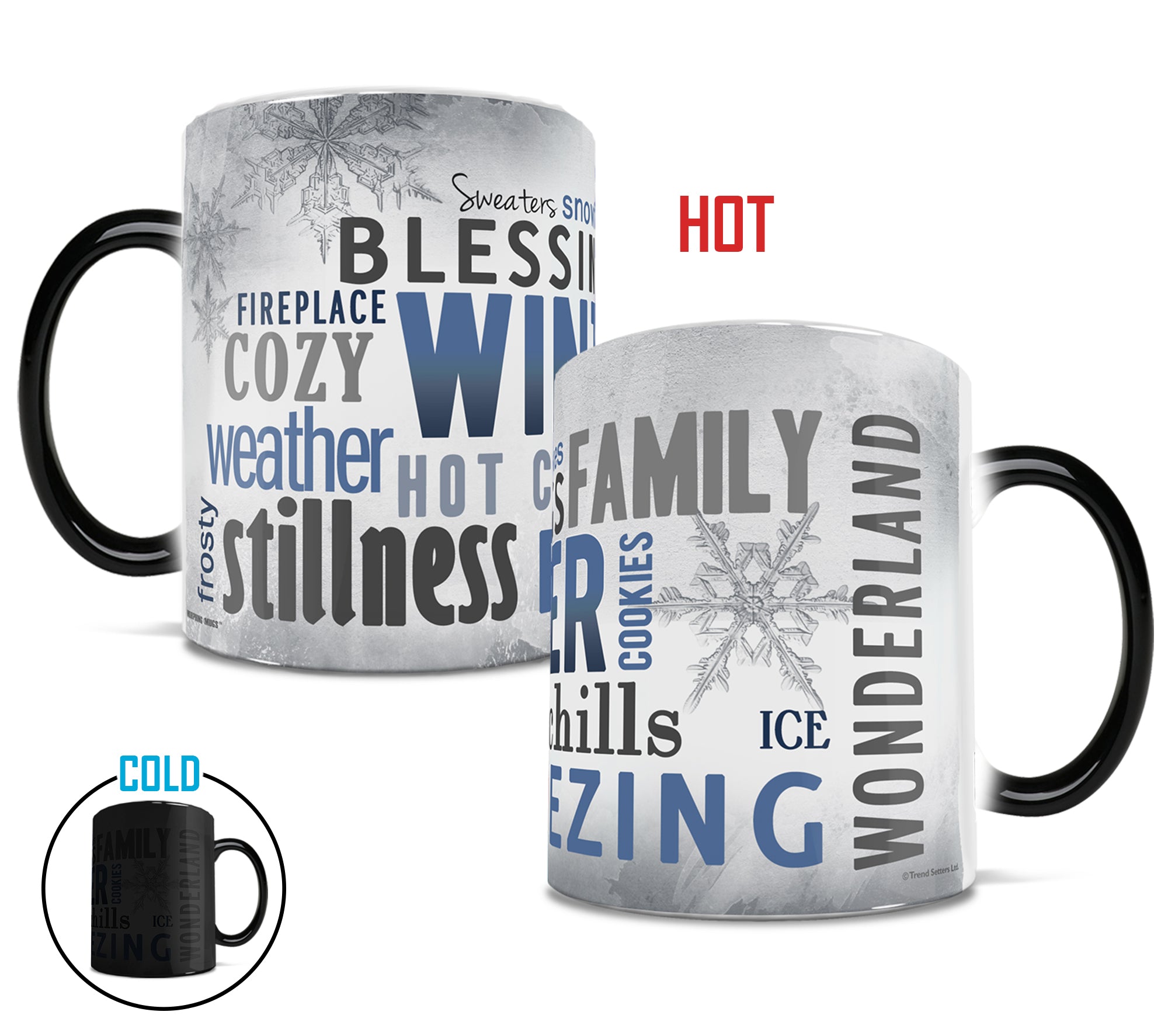 Christmas Collection (Winter Words) Morphing Mugs® Heat-Sensitive Mug MMUG316