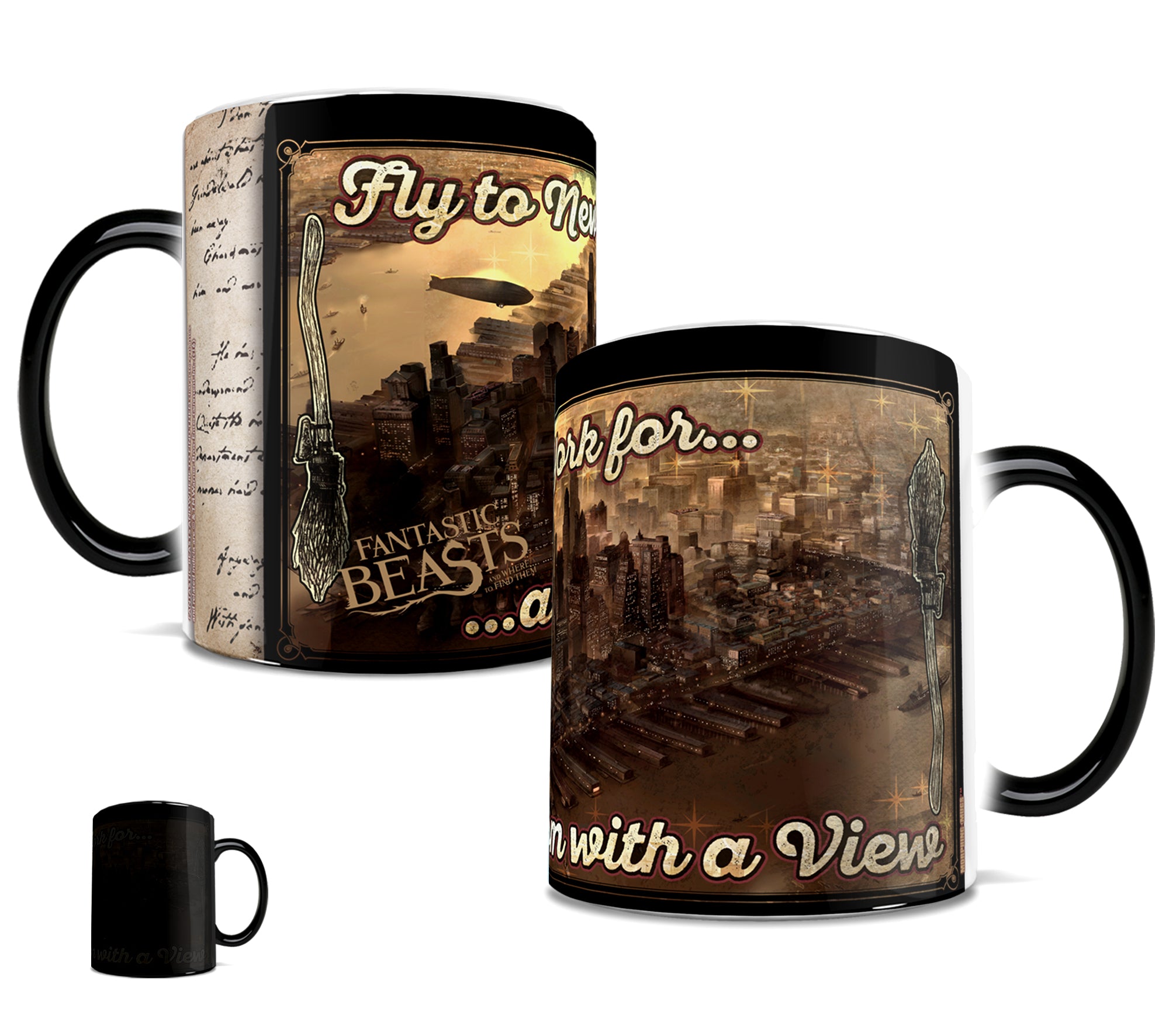 Fantastic Beasts and Where To Find Them (Broom with a View) Morphing Mugs® Heat-Sensitive Mug MMUG408