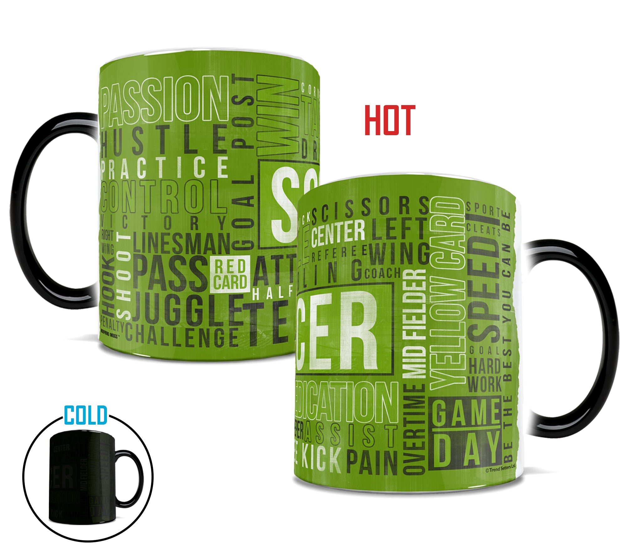 Sports Collection (Soccer Words) Morphing Mugs® Heat-Sensitive Mug MMUG450