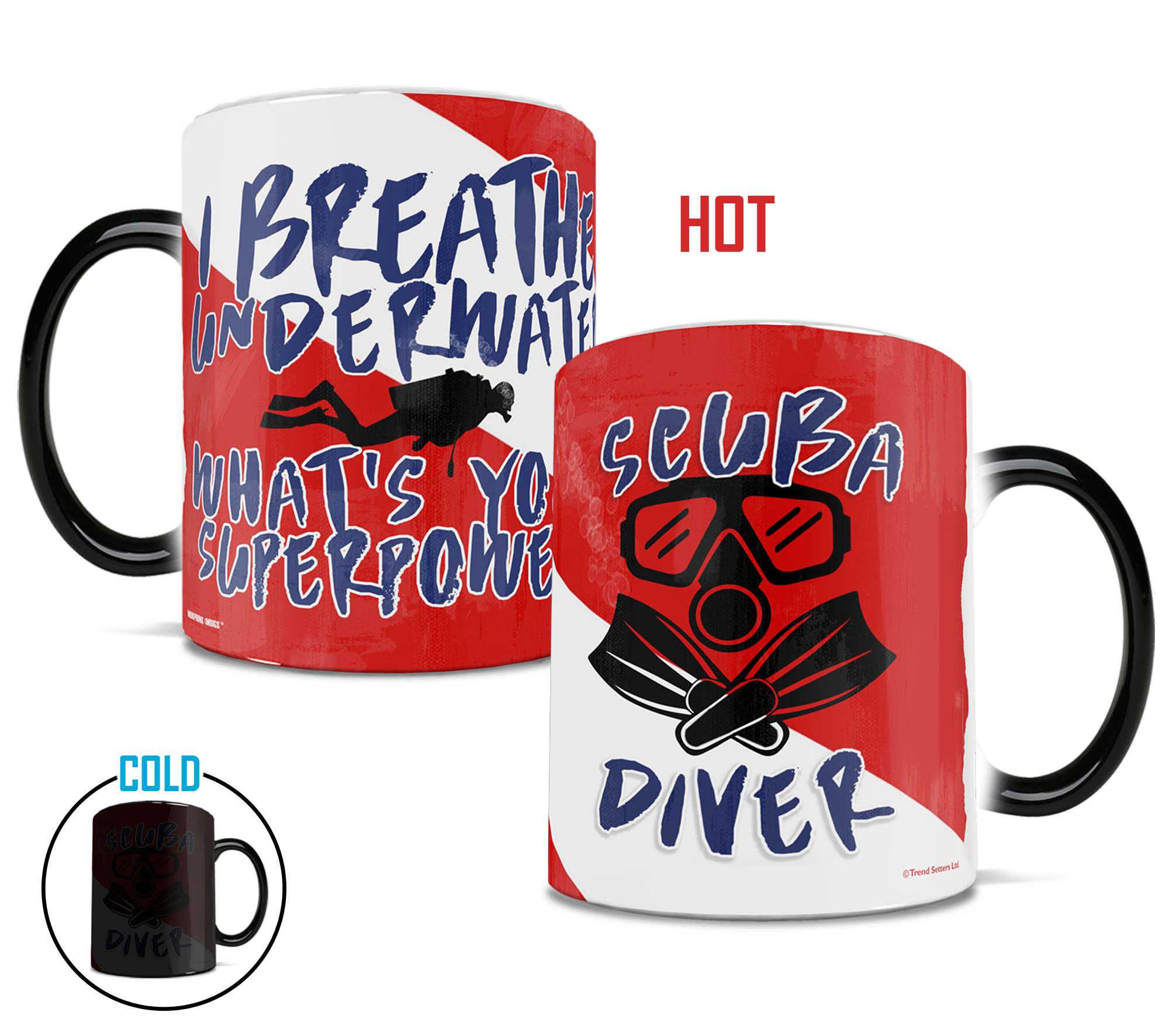 Sports Collection (I Breathe Underwater) Morphing Mugs® Heat-Sensitive Mug MMUG620