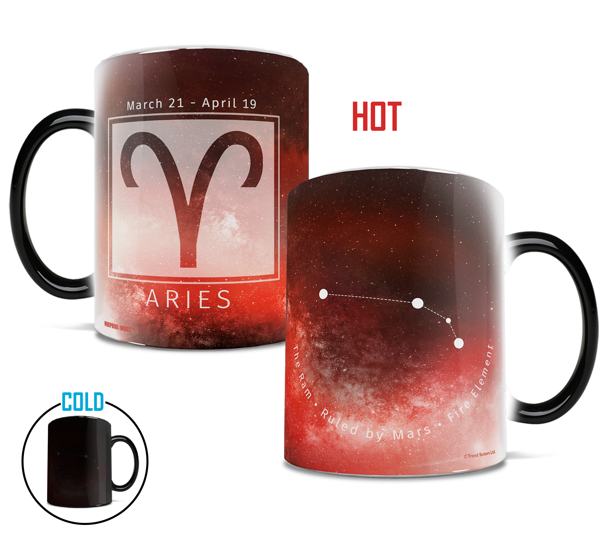 Zodiac Collection (Aries) Morphing Mugs® Heat-Sensitive Mug MMUG669