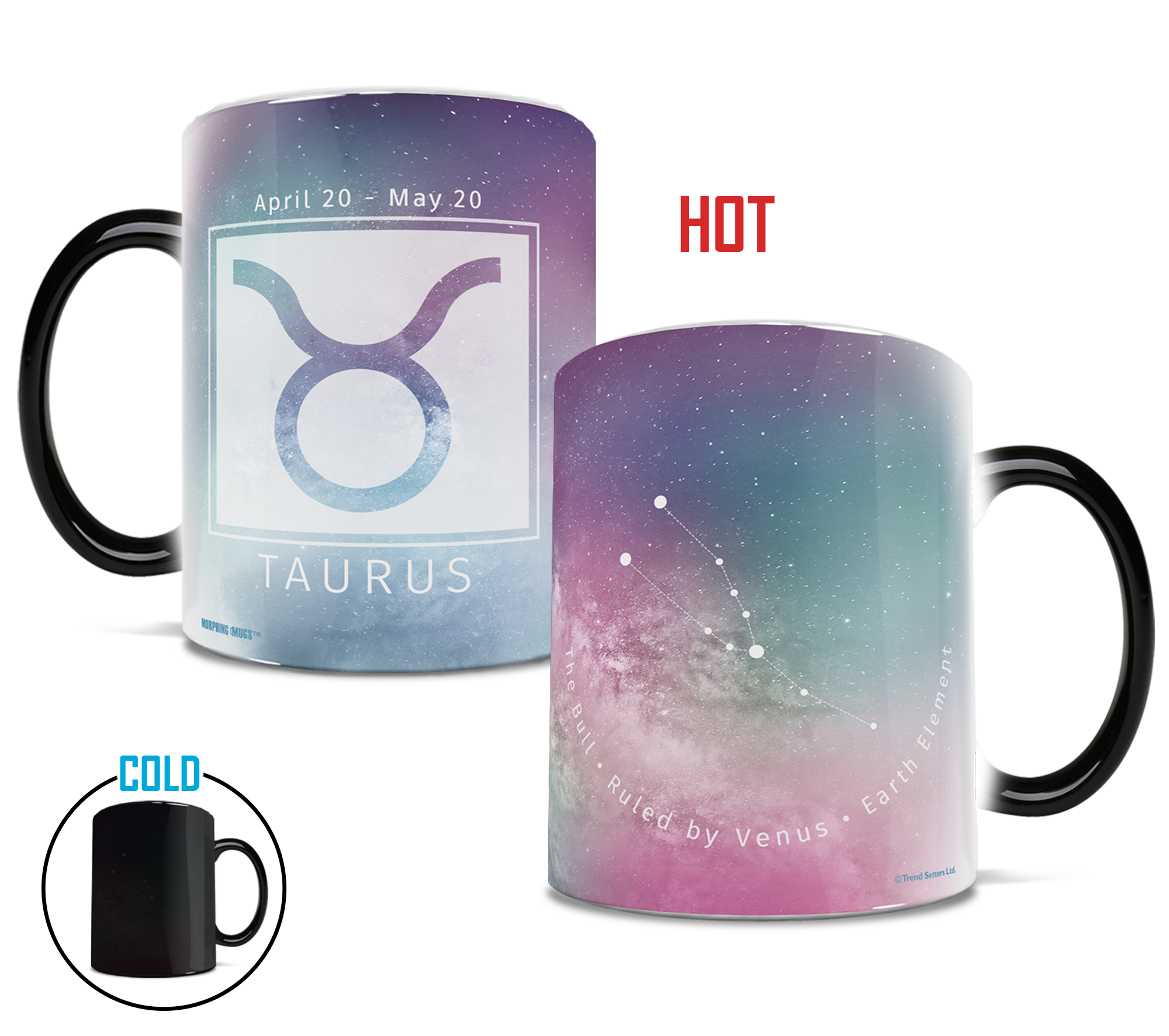 Zodiac Collection (Taurus) Morphing Mugs® Heat-Sensitive Mug MMUG670