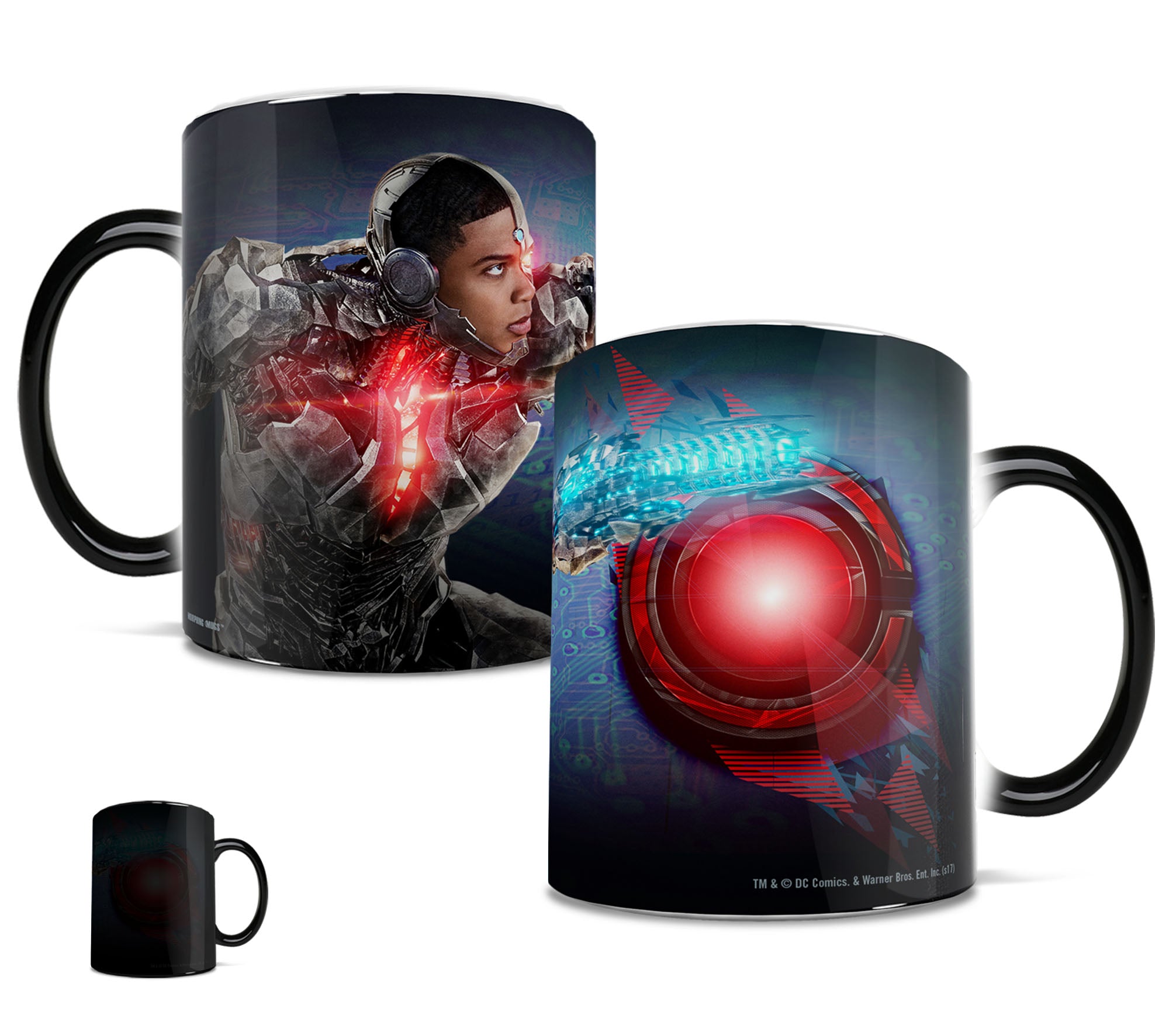 Justice League (Cyborg Logo) Morphing Mugs®  Heat-Sensitive Mug MMUG706