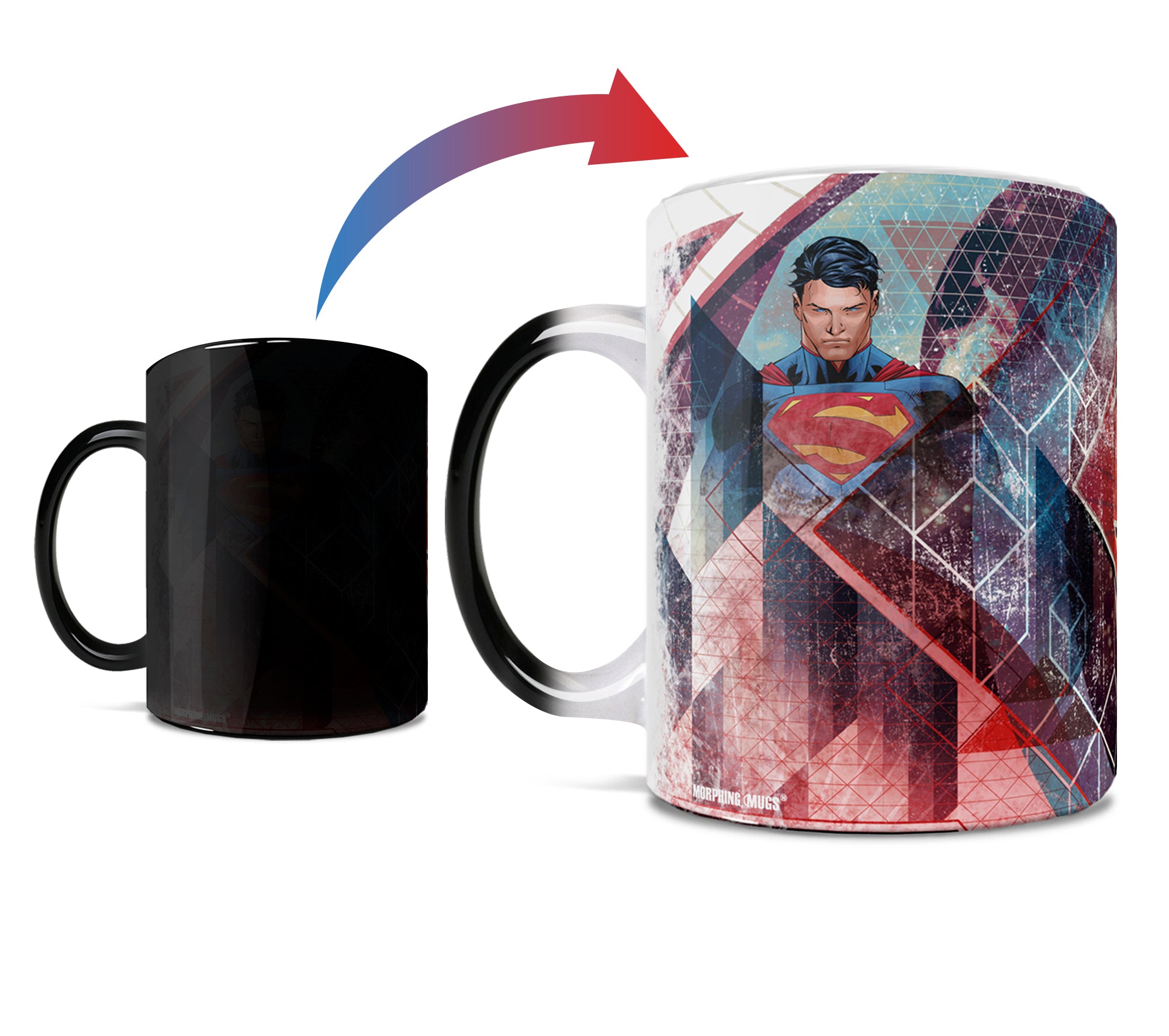 DC Comics (Superman - Geometric) Morphing Mugs®  Heat-Sensitive Mug MMUG863