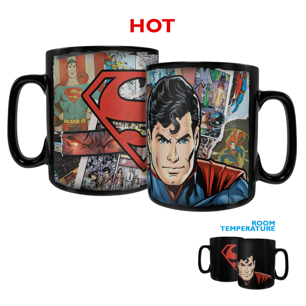 DC Comics (Superman - Papercut Comic Logo) Morphing Mugs® Heat-Sensitive Clue Mug MMUGC1027