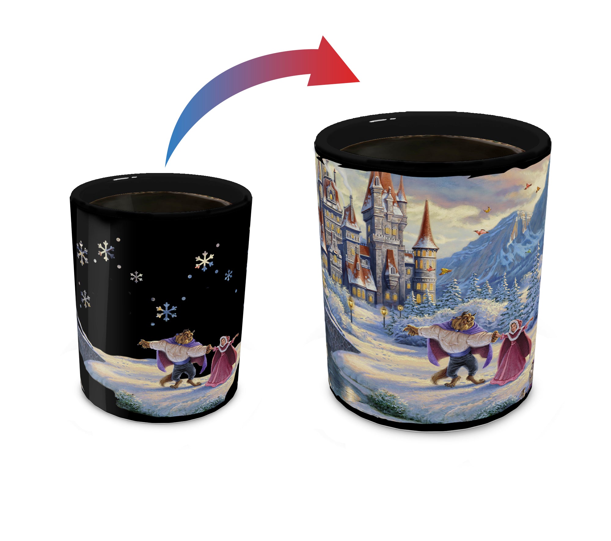 Disney (Beauty and the Beast - Winter Enchantment) Morphing Mugs® Heat-Sensitive Clue Mug MMUGC1506