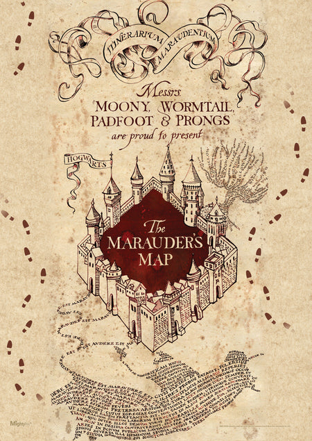 Harry Potter (Marauders Map) MightyPrintâ„¢ Wall Art MP17240259