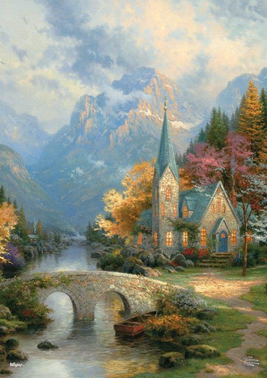 Thomas Kinkade (The Mountain Chapel) MightyPrint™ Wall Art MP17240319