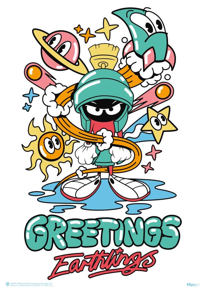 Looney Tunes (Marvin the Martian - Greetings Earthlings) MightyPrint™ Wall Art MP17240583