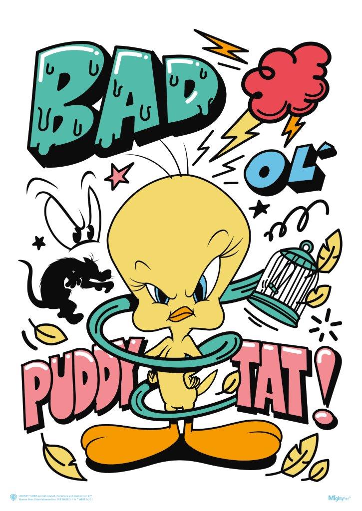 Looney Tunes (Tweety Bird - Bad Ol Puddy Tat) MightyPrint™ Wall Art MP17240586
