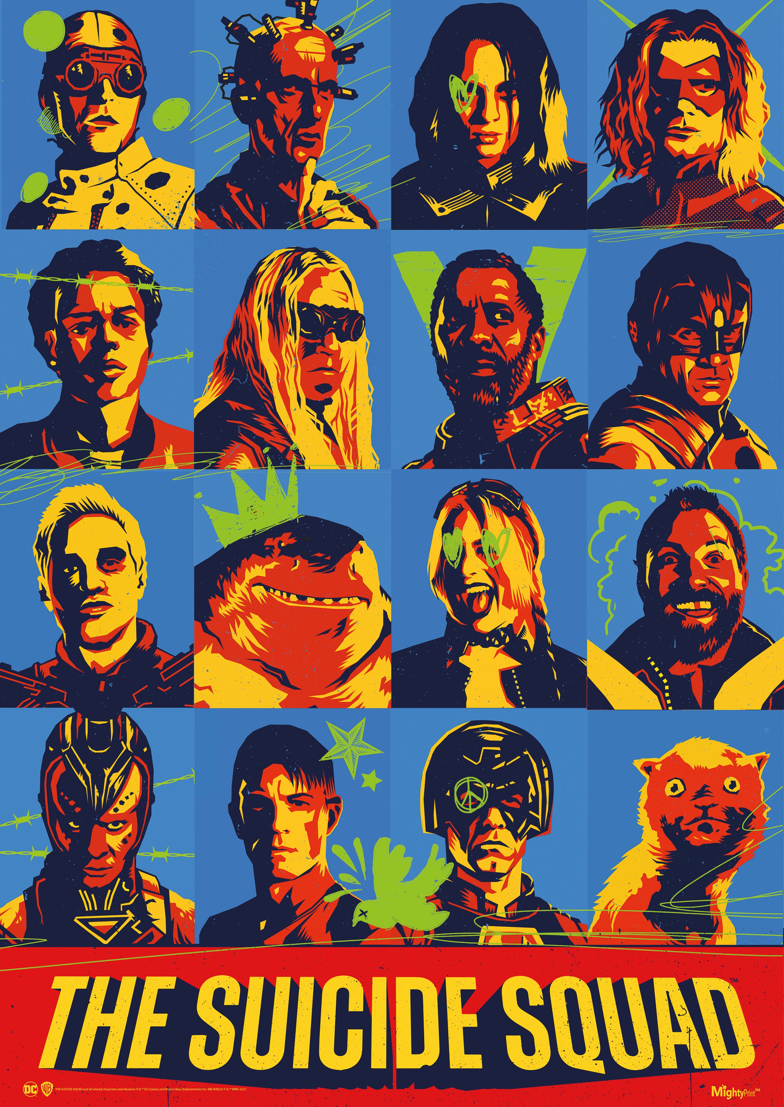 The Suicide Squad (Head Shots) MightyPrint™ Wall Art MP17240666
