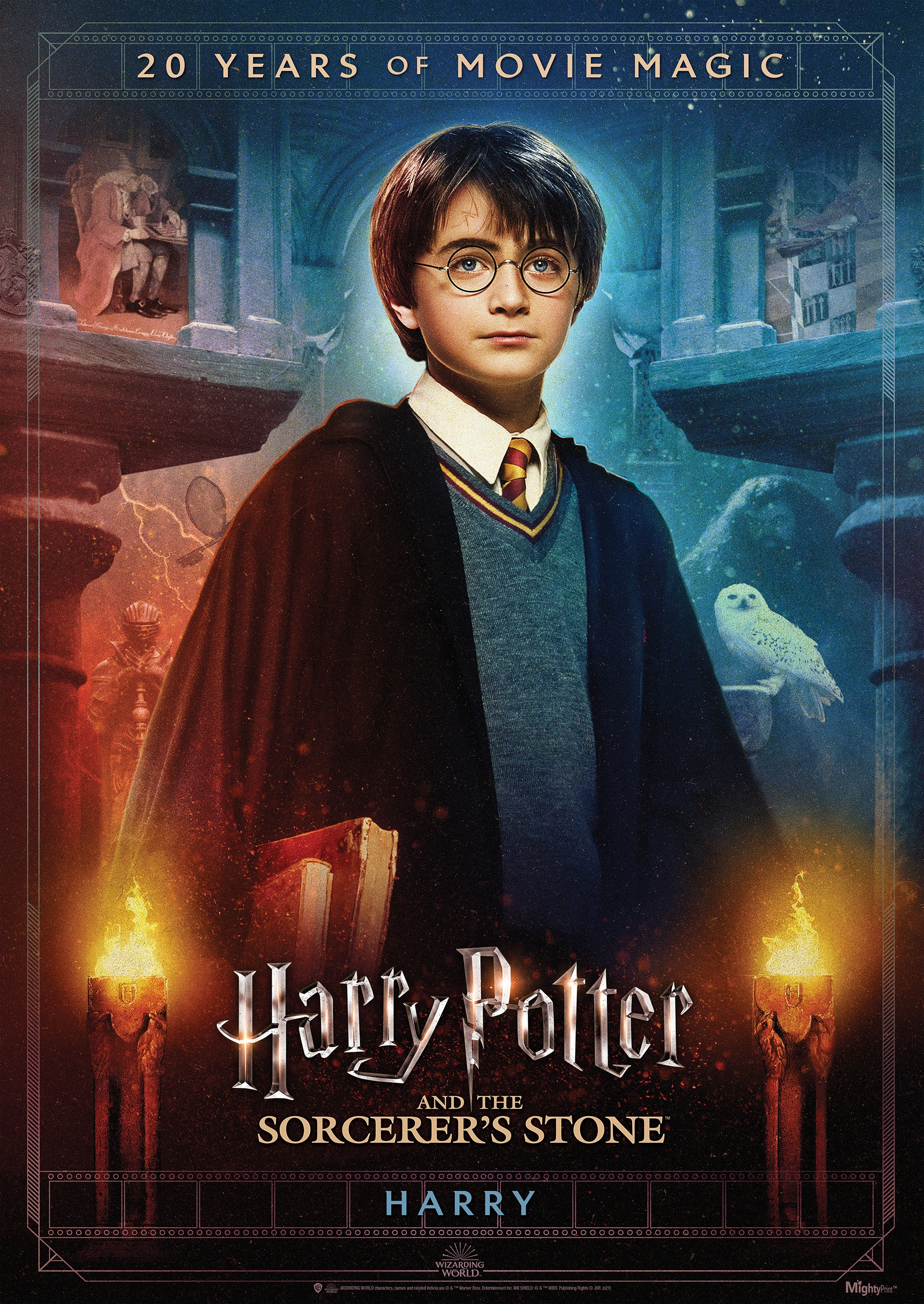 Harry Potter and the Sorcerers Stone (20th Anniversary - Harry) MightyPrint™ Wall Art MP17240705
