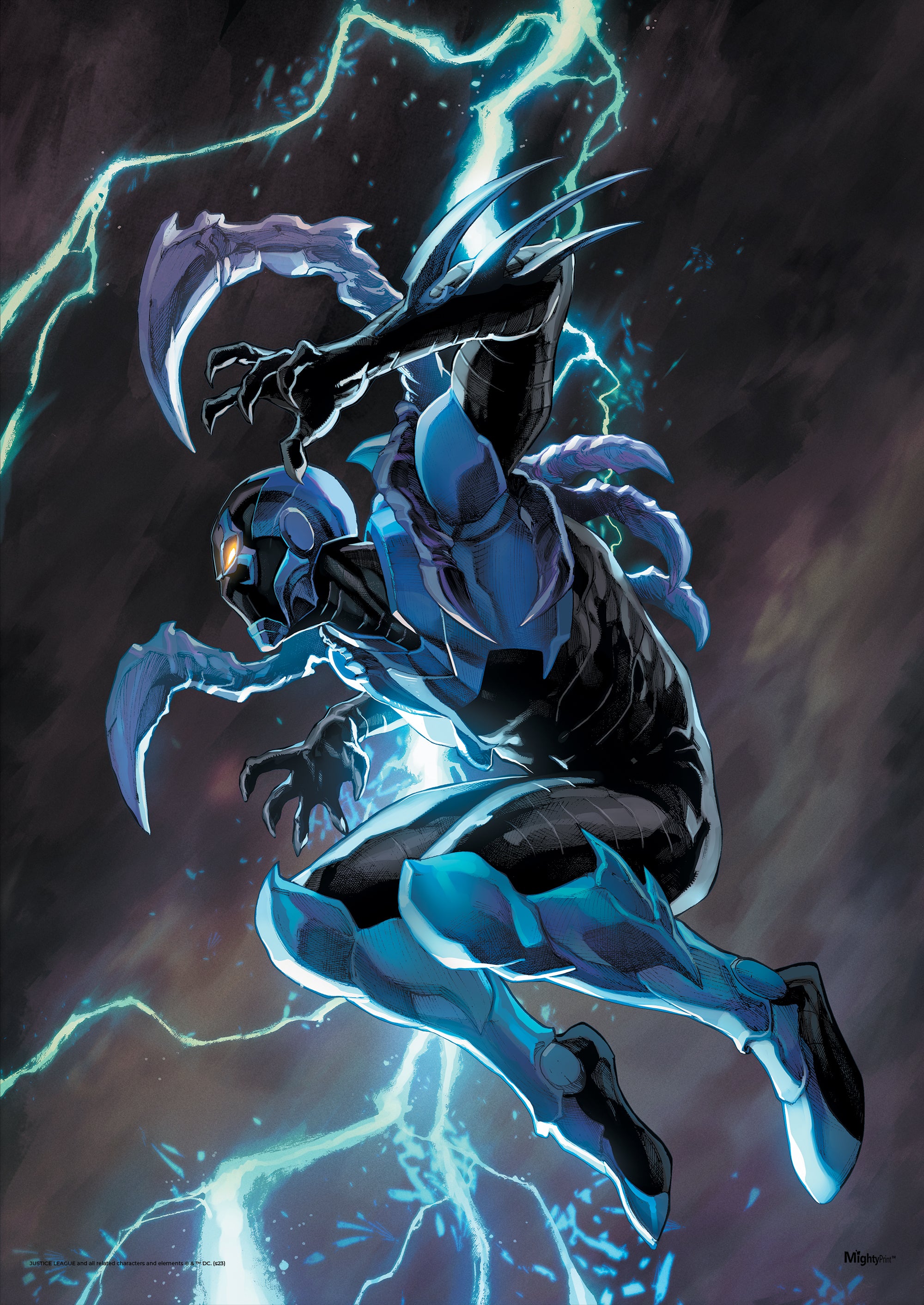 Justice League (Blue Beetle Jump) MightyPrint™ Wall Art MP17240930