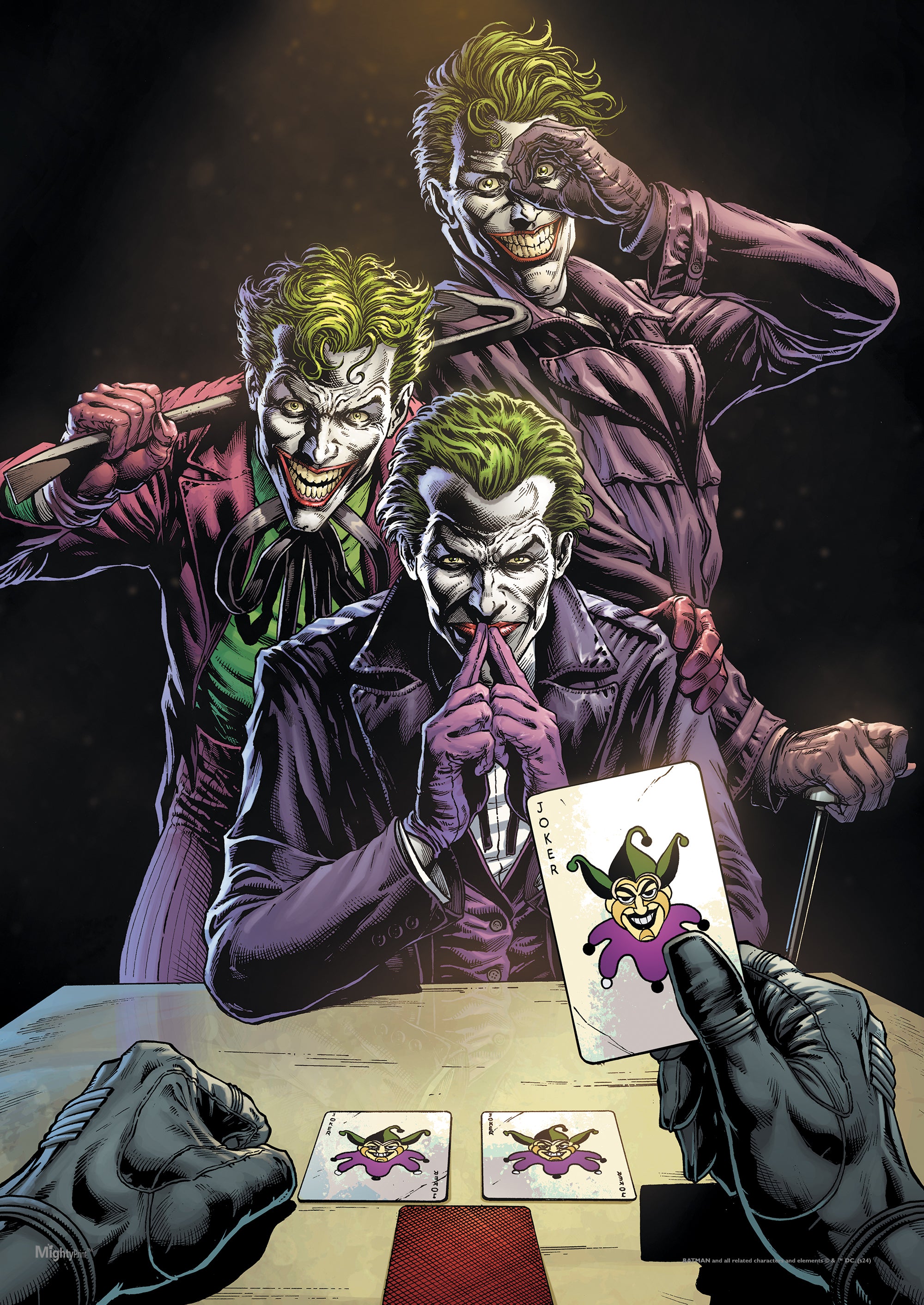 DC Comics (Batman: Three Jokers Comic Book Cover Art) MightyPrint™ Wall Art MP17240969