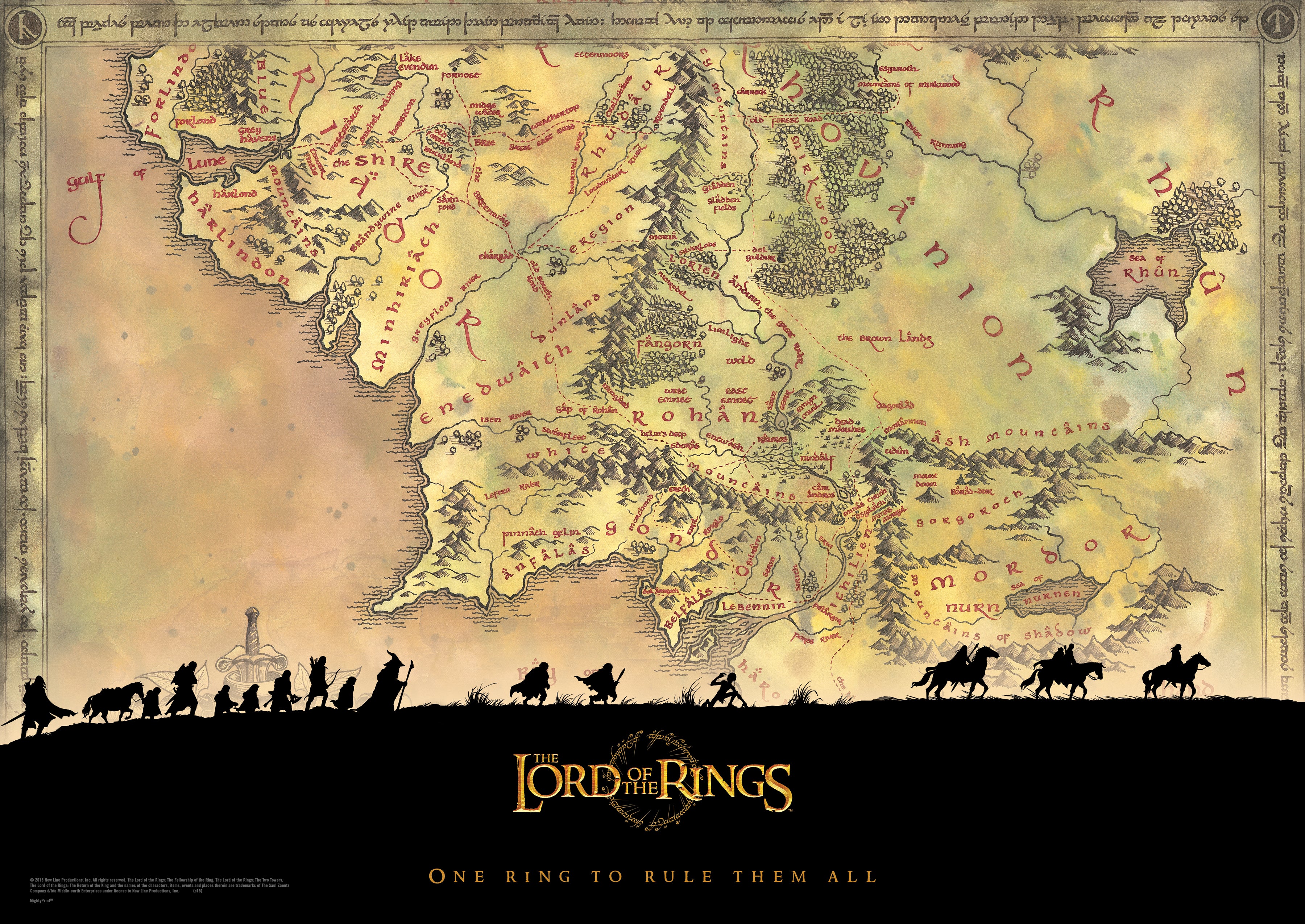 The Lord of the Rings (Middle Earth) MightyPrint™ Wall Art MP24170119