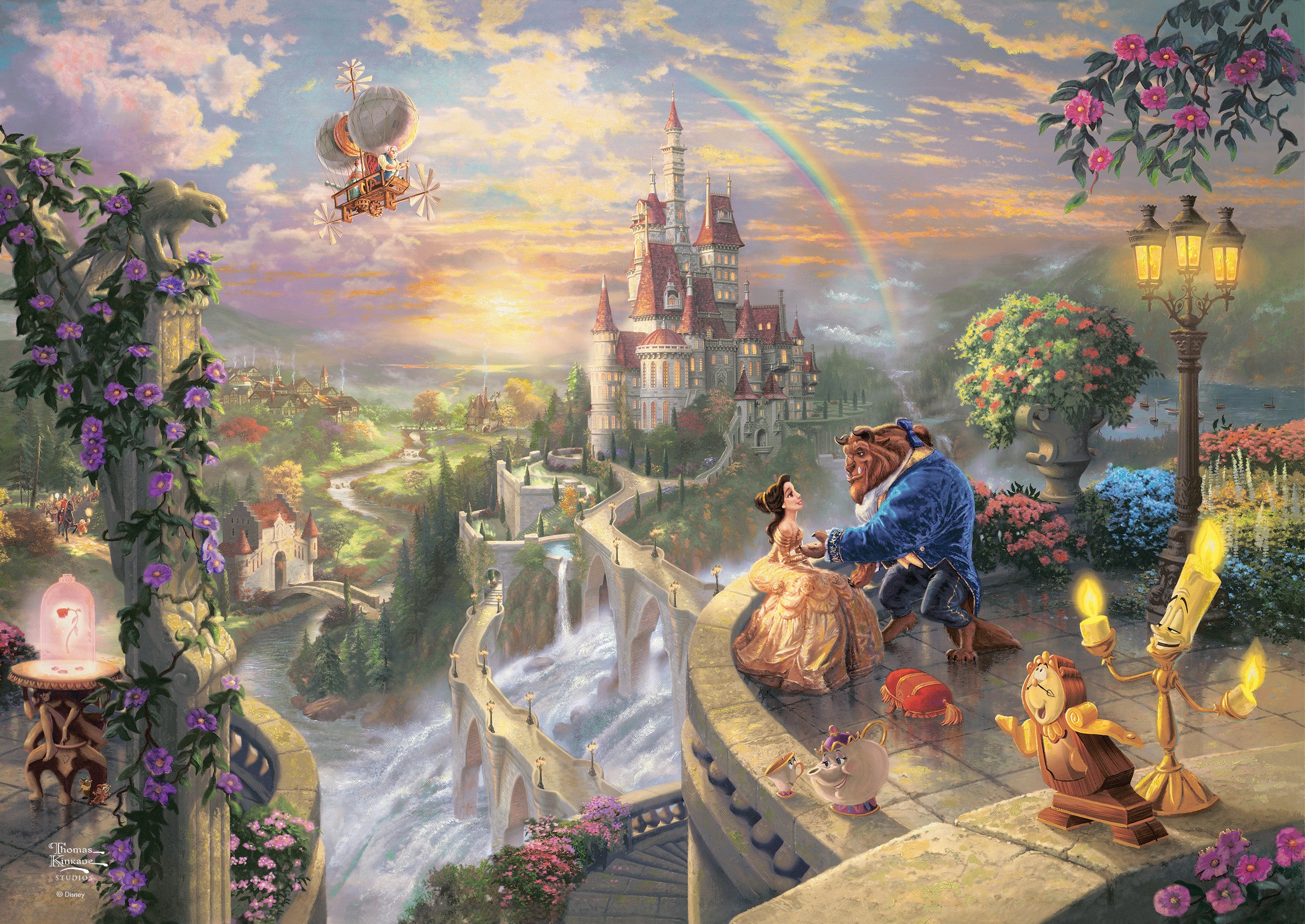 Disney (Beauty and the Beast Falling in Love) MightyPrint™ Wall Art MP24170782