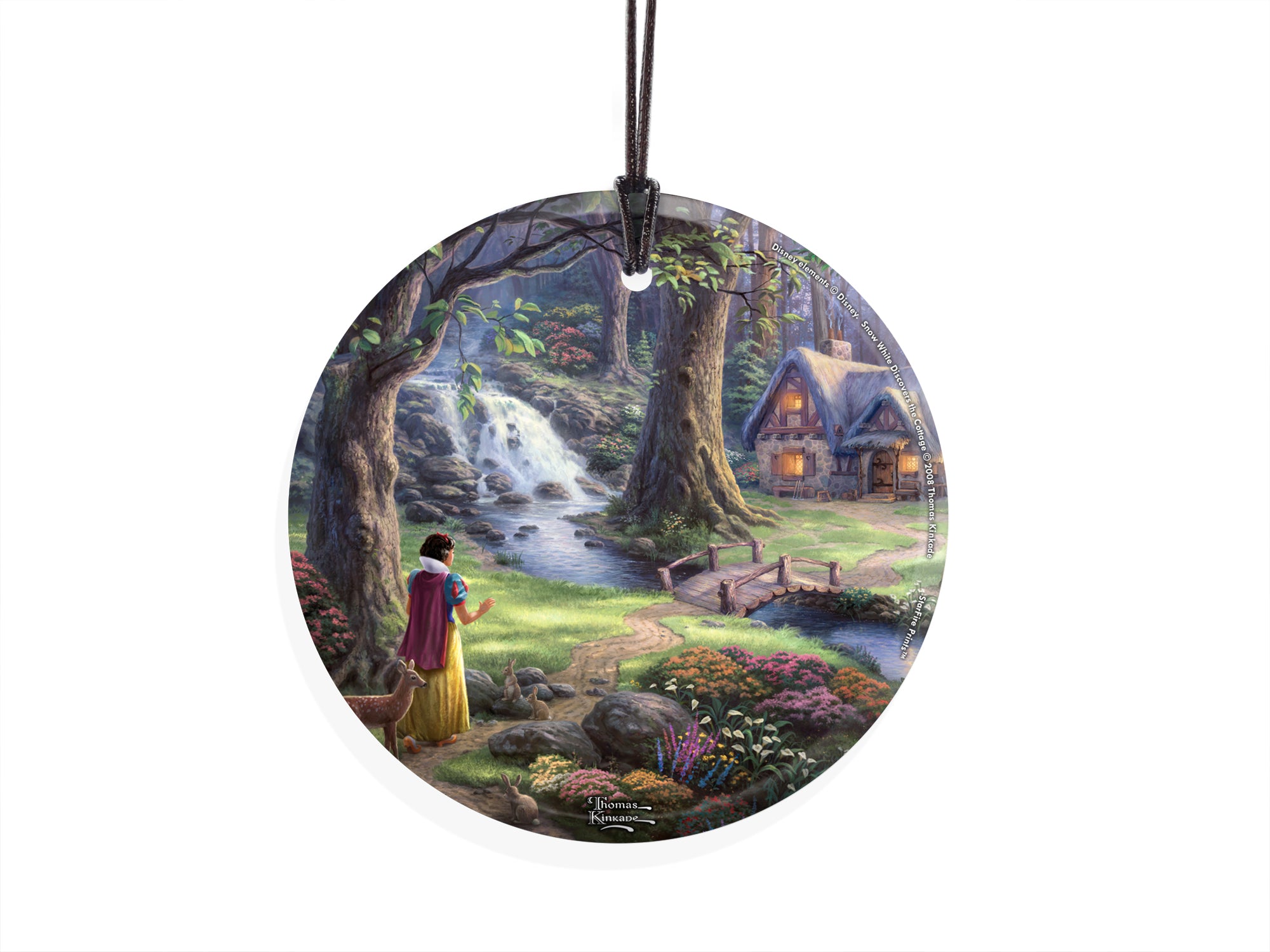Disney (Snow White Discovers the Cottage) StarFire Prints™ Hanging Glass Print SPCIR368