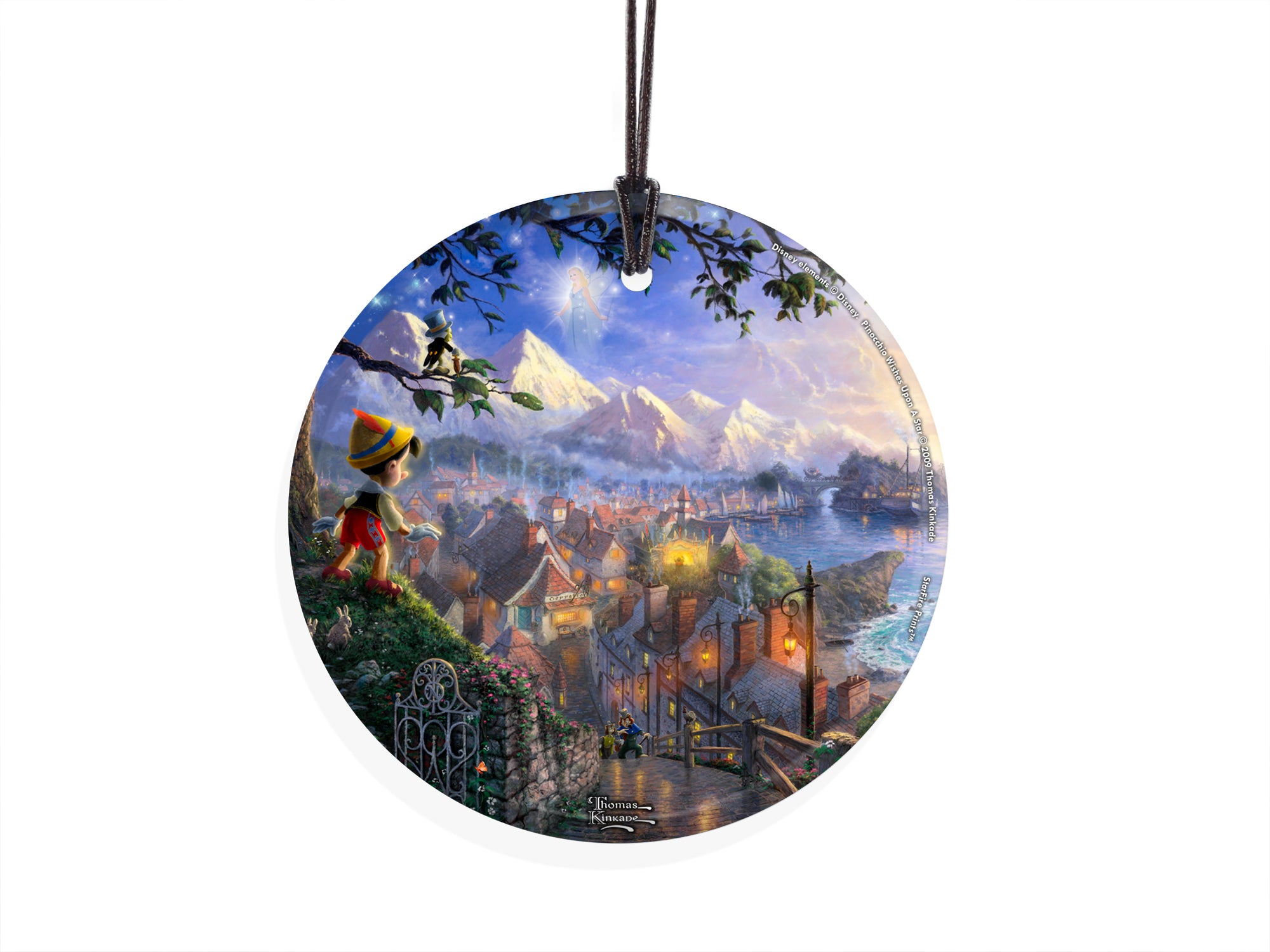 Disney (Pinocchio Wishes Upon A Star) StarFire Prints™ Hanging Glass Print SPCIR371