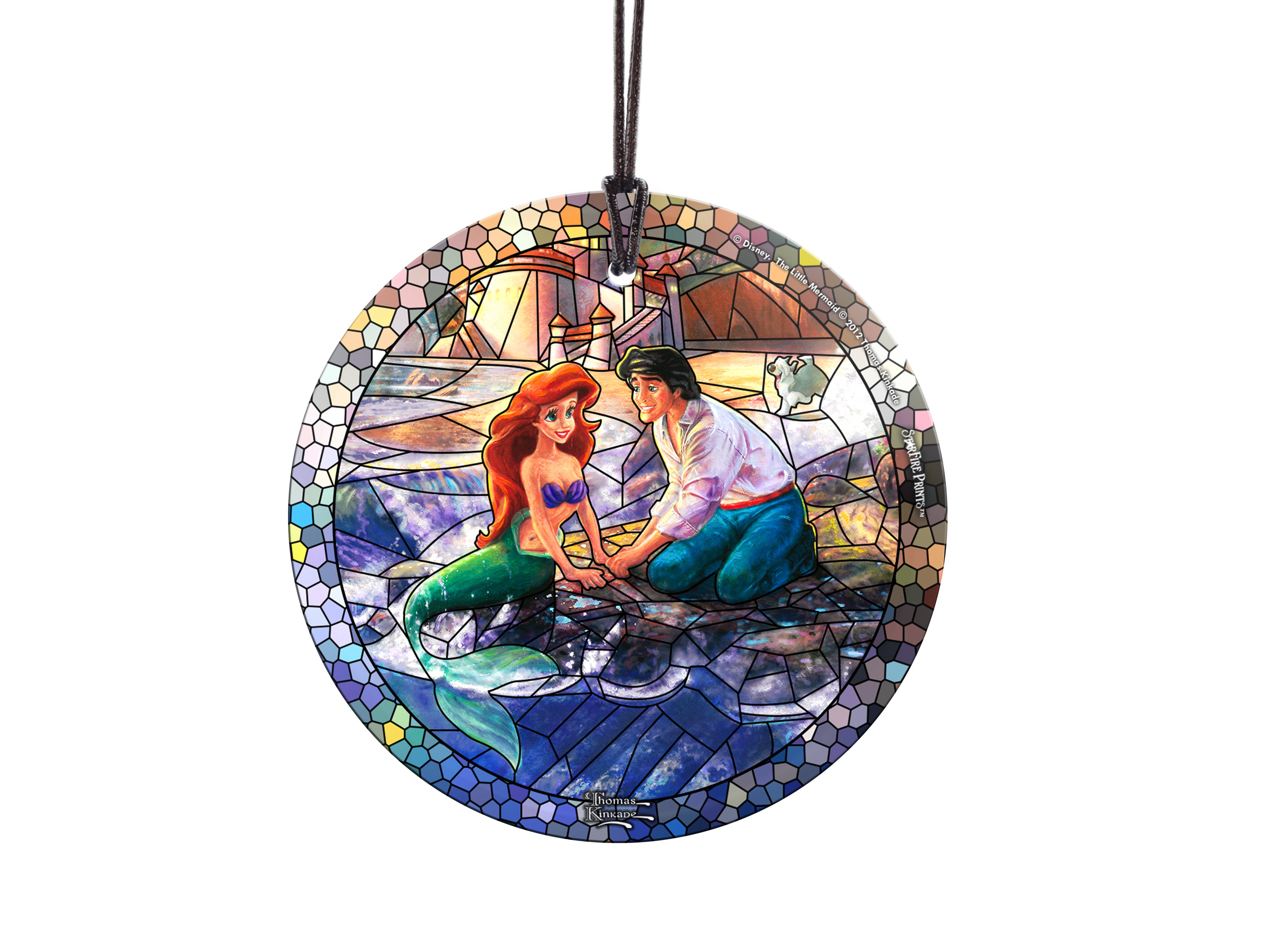 Disney (The Little Mermaid - Stained Glass) StarFire Prints™ Hanging Glass Print SPCIR685