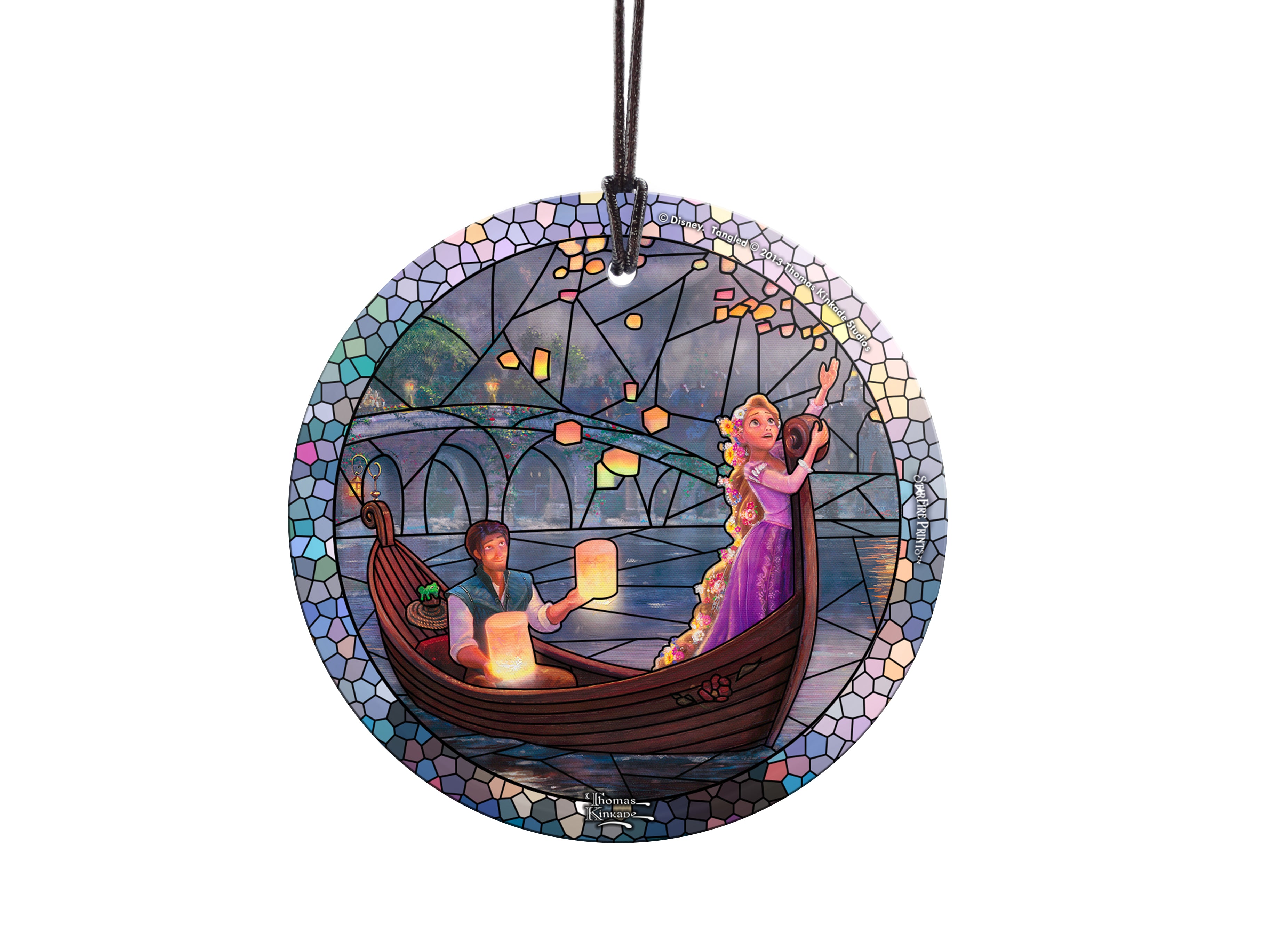 Disney (Tangled - Stained Glass) StarFire Prints™ Hanging Glass Print SPCIR731