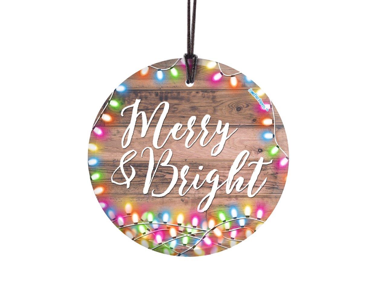 Christmas Collection (Merry and Bright) StarFire Prints™ Hanging Glass Print SPCIR784