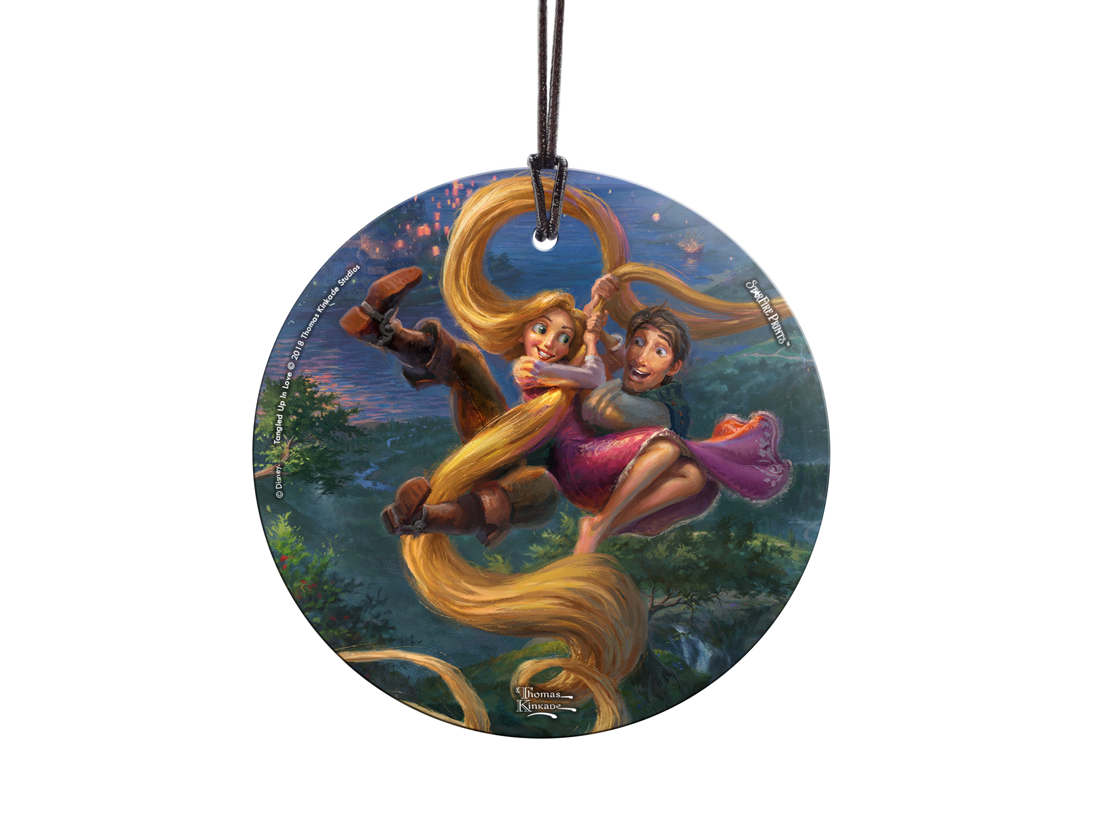 Disney (Tangled Up In Love) StarFire Prints™ Hanging Glass Print SPCIR903