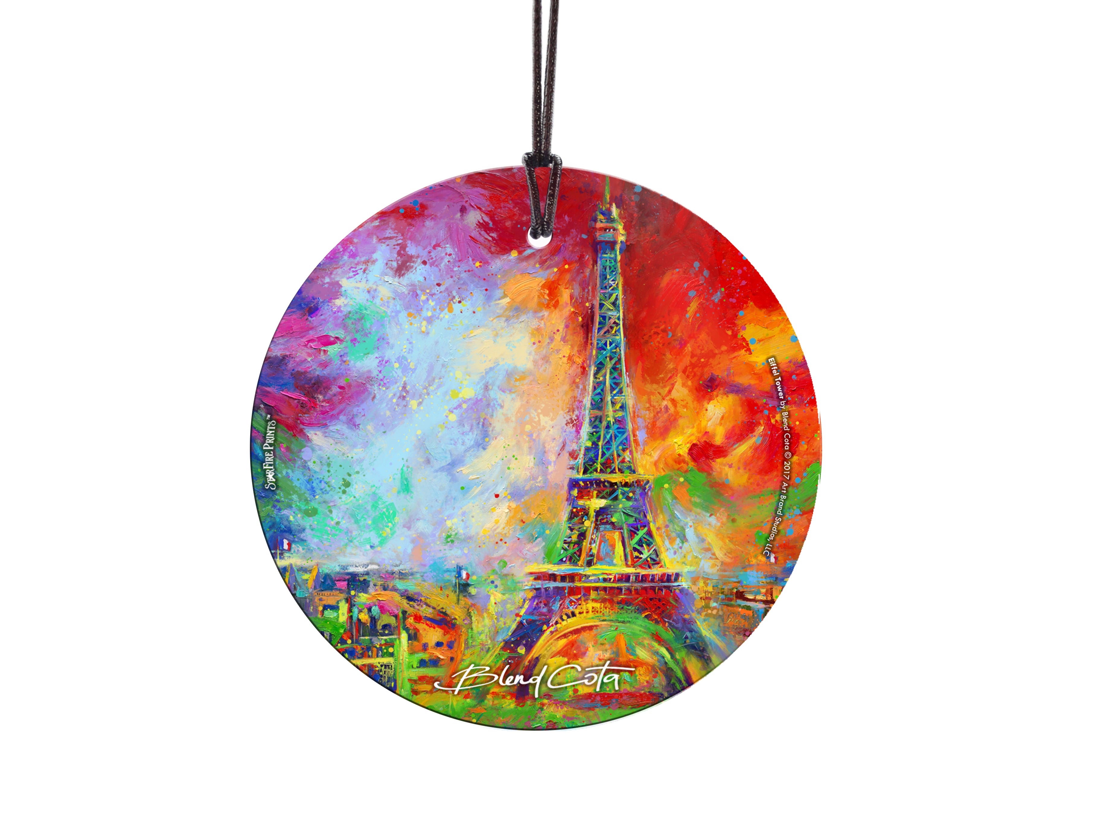 Blend Cota (Eiffel Tower) StarFire Prints™ Hanging Glass Print SPCIR950