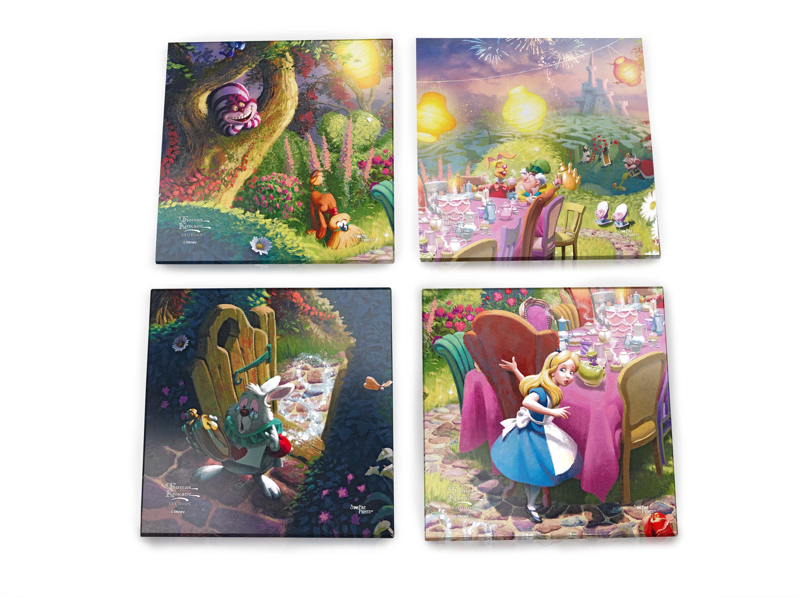 Disney (Mad Hatters Tea Party) StarFire Prints™ Glass Coaster Set of Four SPCSTR1258