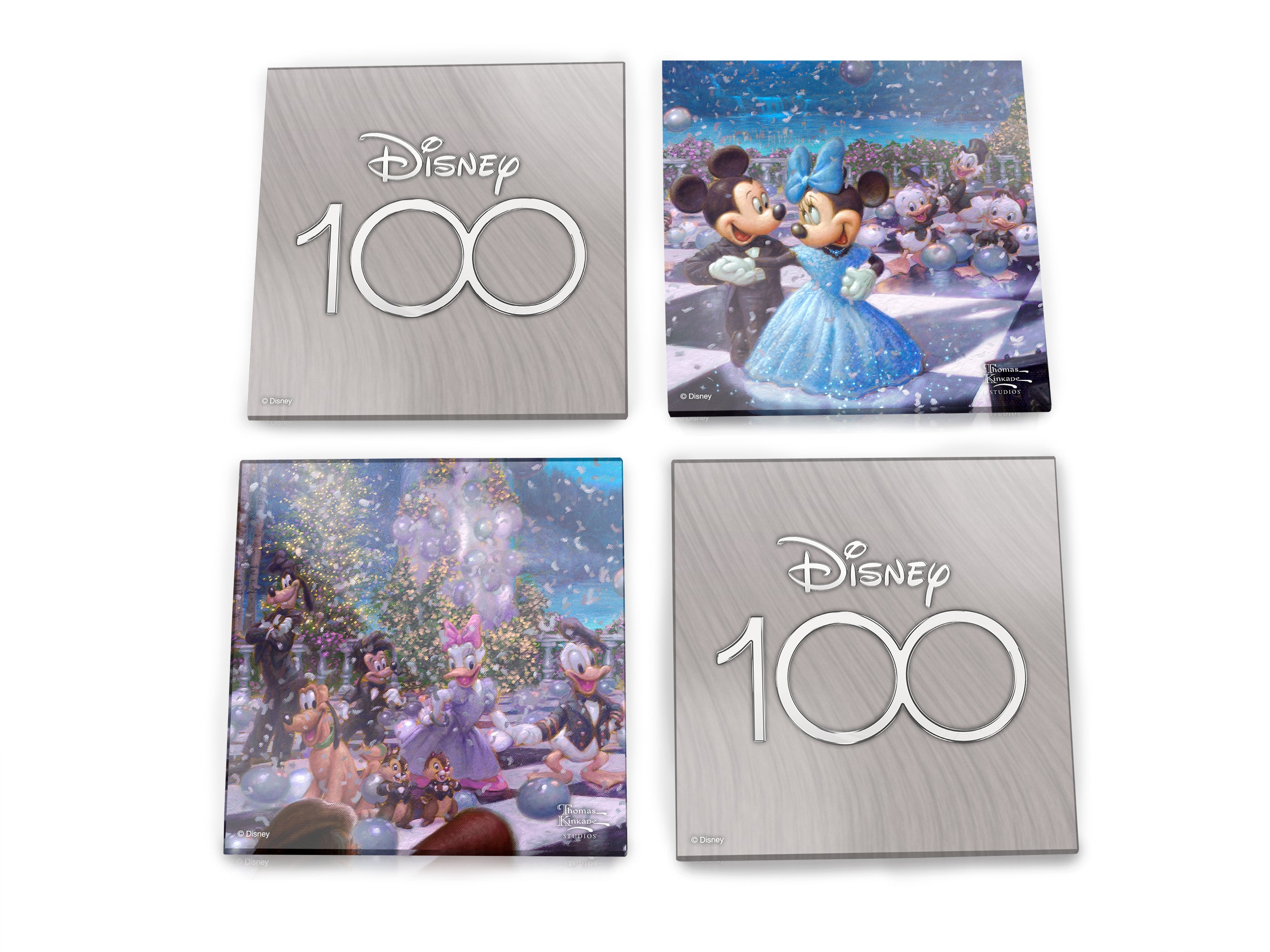 Disney (Disneys 100th Anniversary Celebration) StarFire Prints™ Glass Coaster Set of Four SPCSTR1294