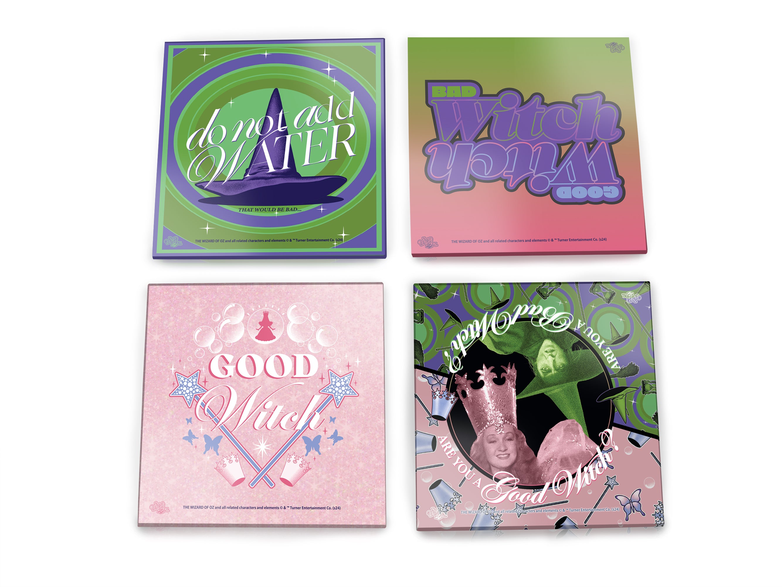 The Wizard of Oz (Good Witch V Bad Witch) Starfire Prints Glass Coaster Set SPCSTR1314