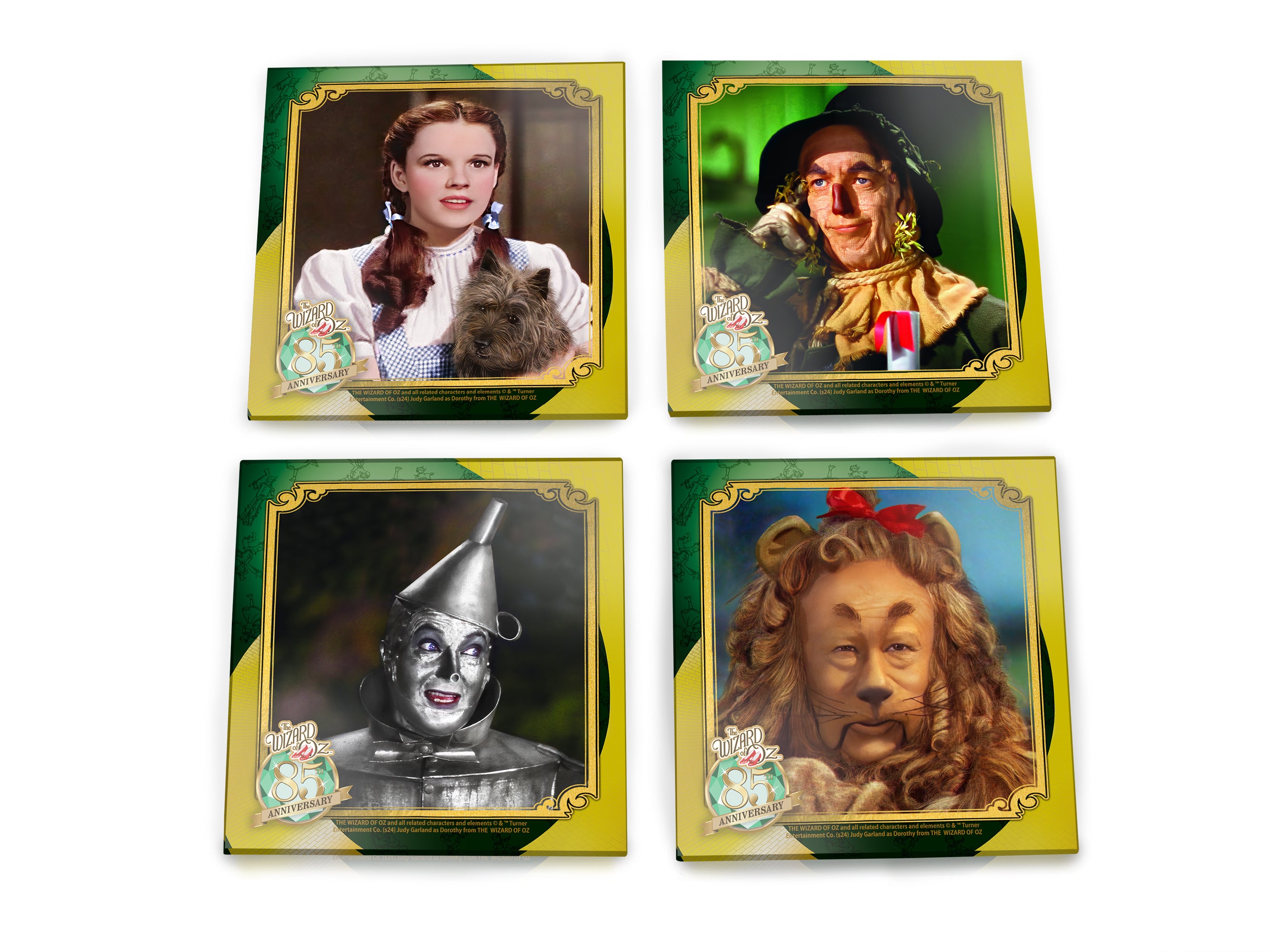 The Wizard of Oz 85th Anniversary (Characters) Starfire Prints Glass Coaster Set SPCSTR1315