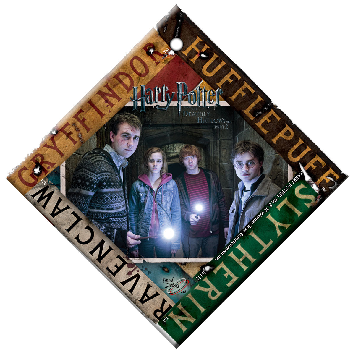 Harry Potter and the Deathly Hallows Part 2 (House Banners) StarFire Prints™ Hanging Glass Print SPSQU067