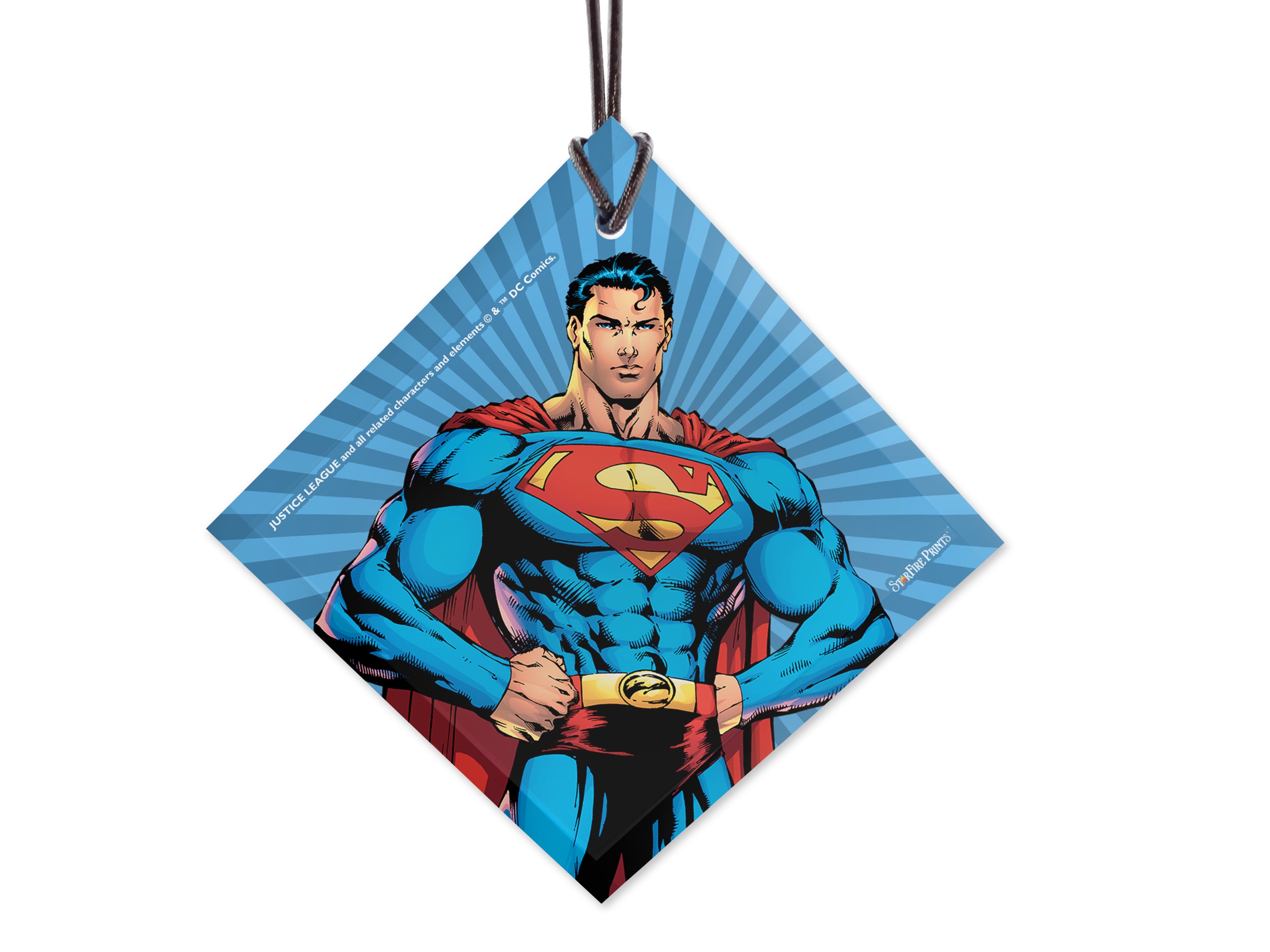 DC Comics (Justice League - Superman) StarFire Prints™ Hanging Glass Print SPSQU642