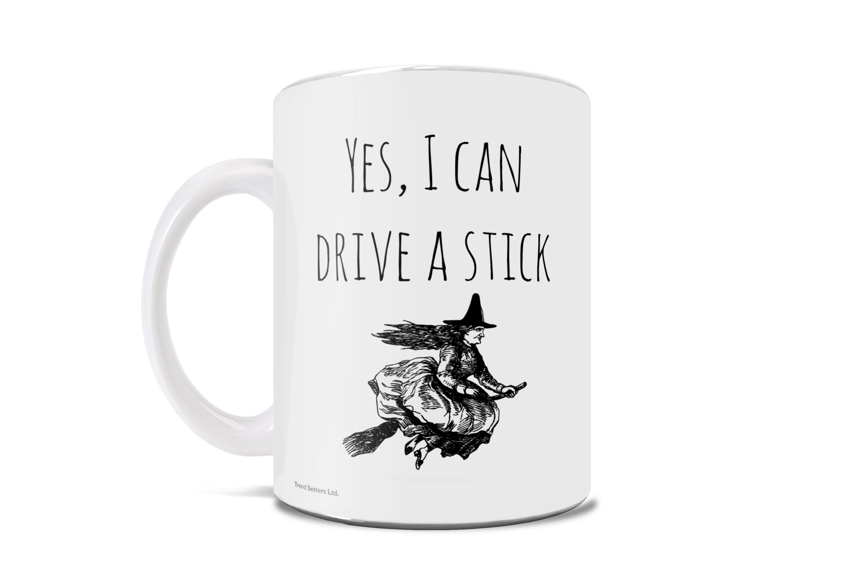 Halloween Collection (Halloween - I Can Drive Stick) 11 oz Ceramic Mug WMUG1172