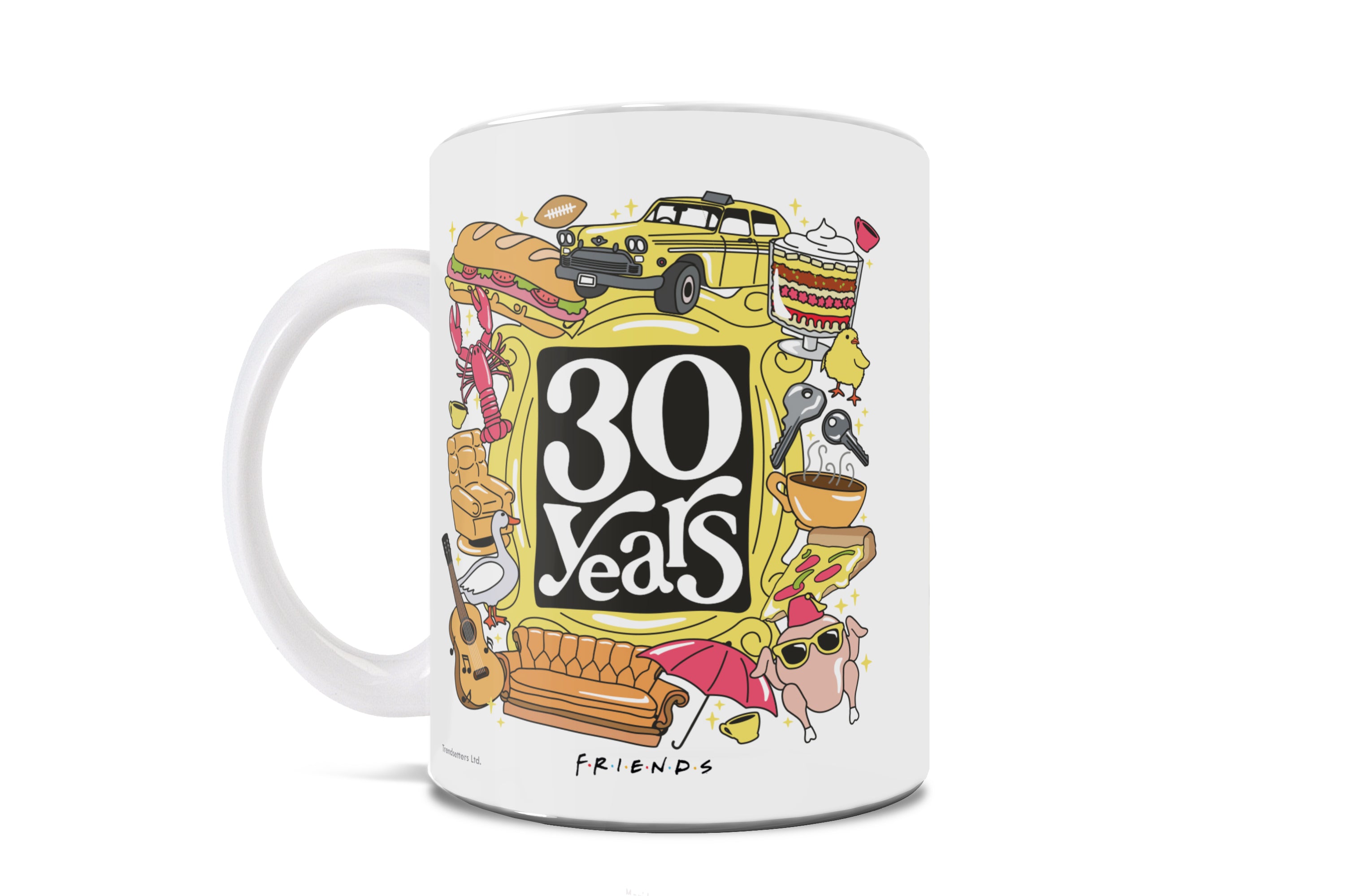 Friends: The Television Show 30th Anniversary (30 Years) White Ceramic Mug WMUG1618