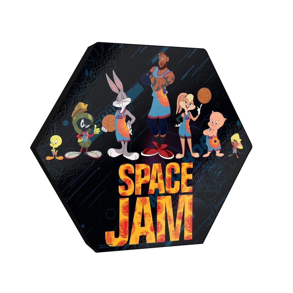 Space Jam: A New Legacy (Welcome To The Jam - Space Jam) KNEXAGON® Wood Print WPHEX0646SJWJ