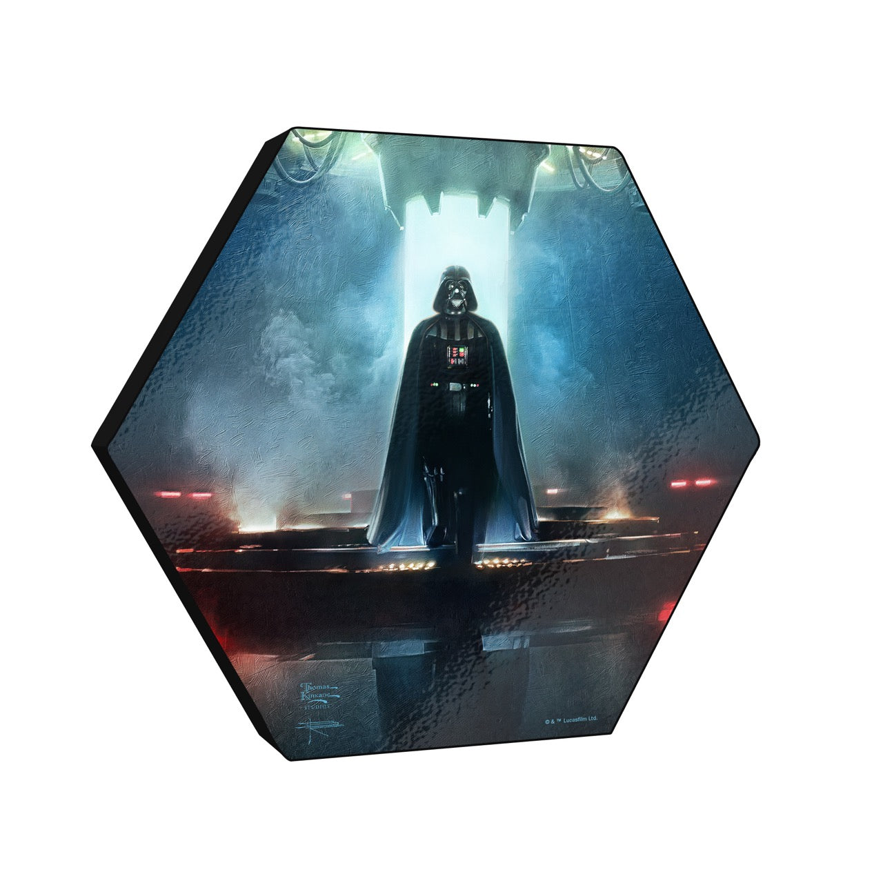 Star Wars (Obi-Wan Kenobi - Darkness Has Arrived) KNEXAGON® Wood Print WPHEX1648