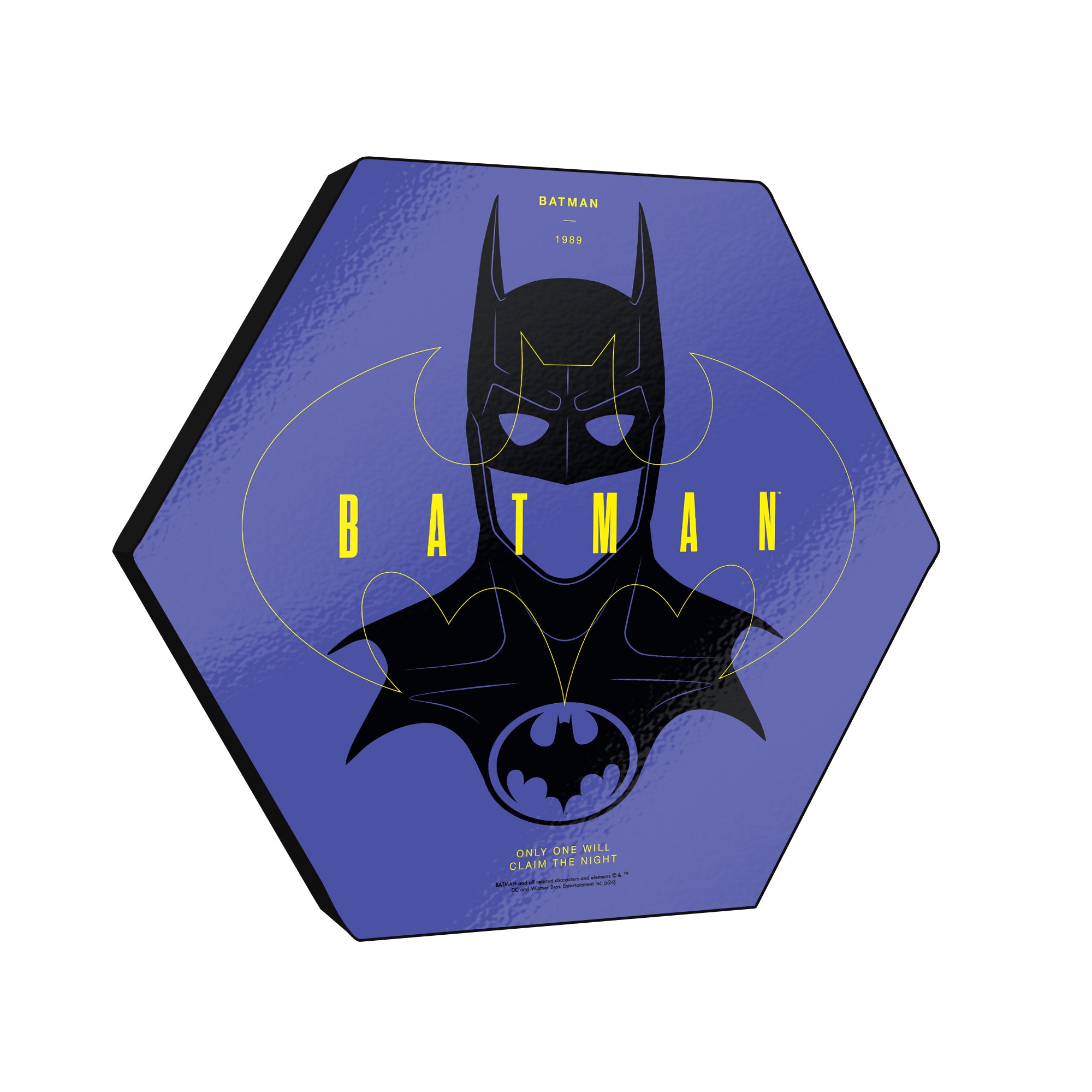 Batman 85th Anniversary (Batman 1989) KNEXAGON Wood Print WPHEX2576