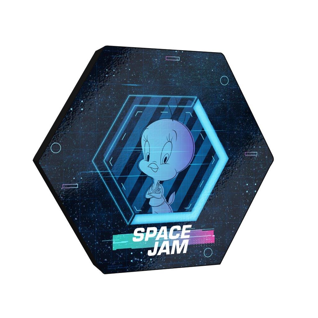 Space Jam: A New Legacy (Tune Squad- Tweety Bird) KNEXAGON® Wood Print WPHEX3199SJTS