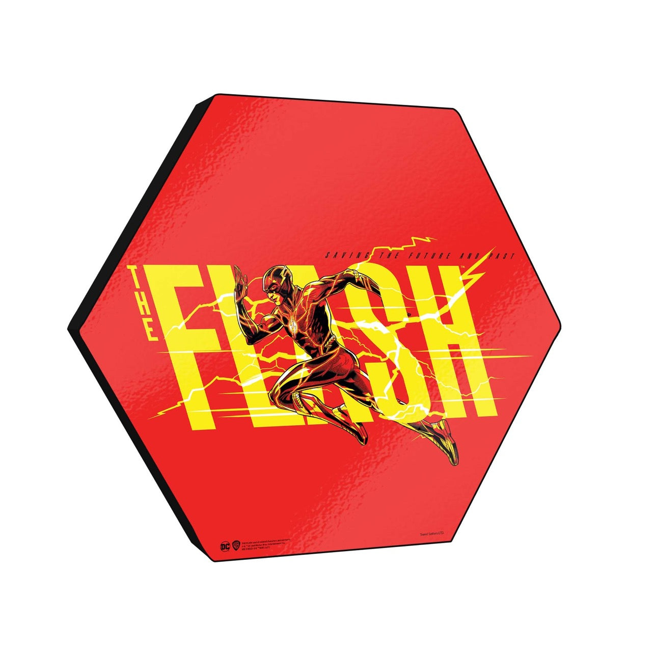 The Flash (Saving the Future and Past) KNEXAGON® Wood Print WPHEX3361
